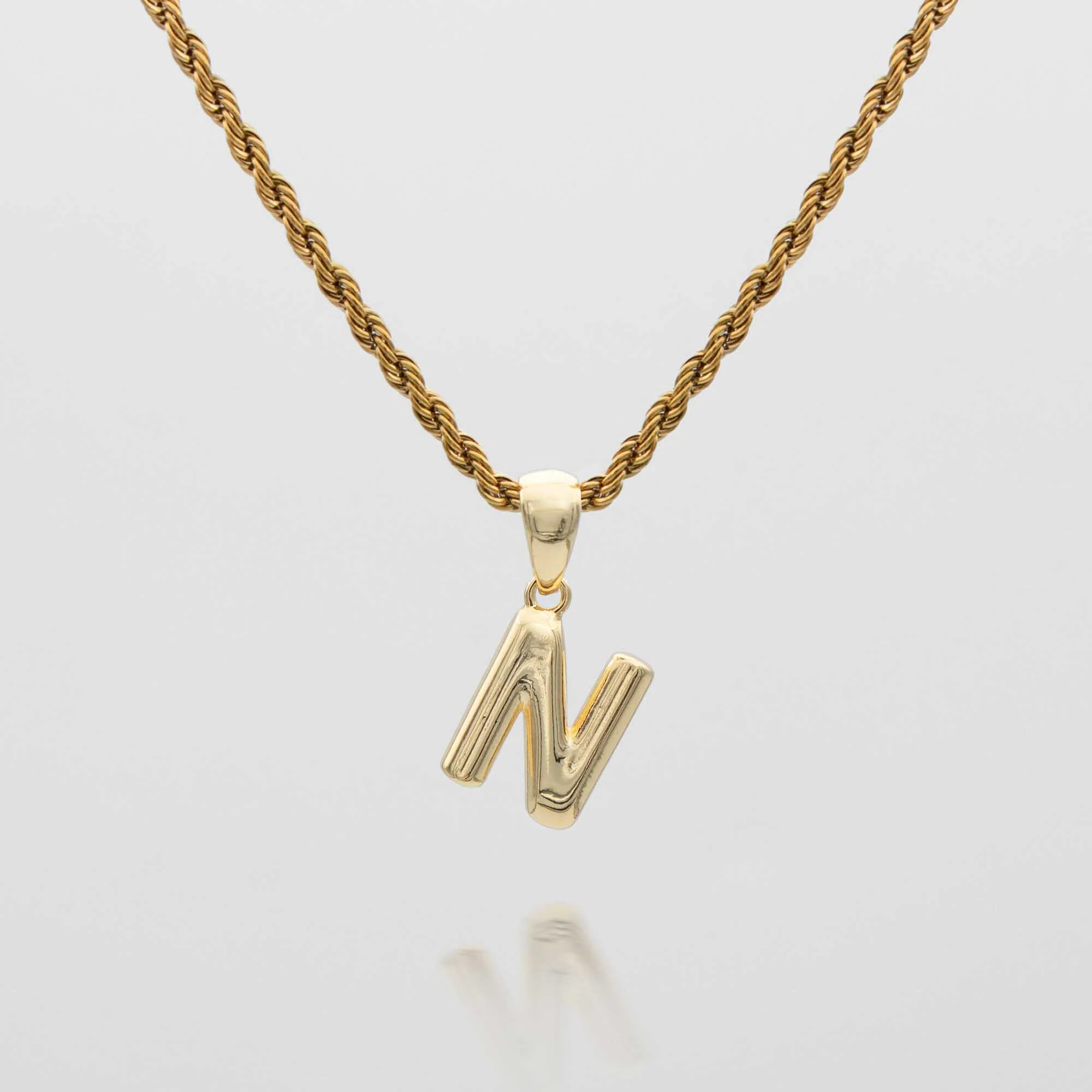 Mini Bubble Initial Necklace - Image 30