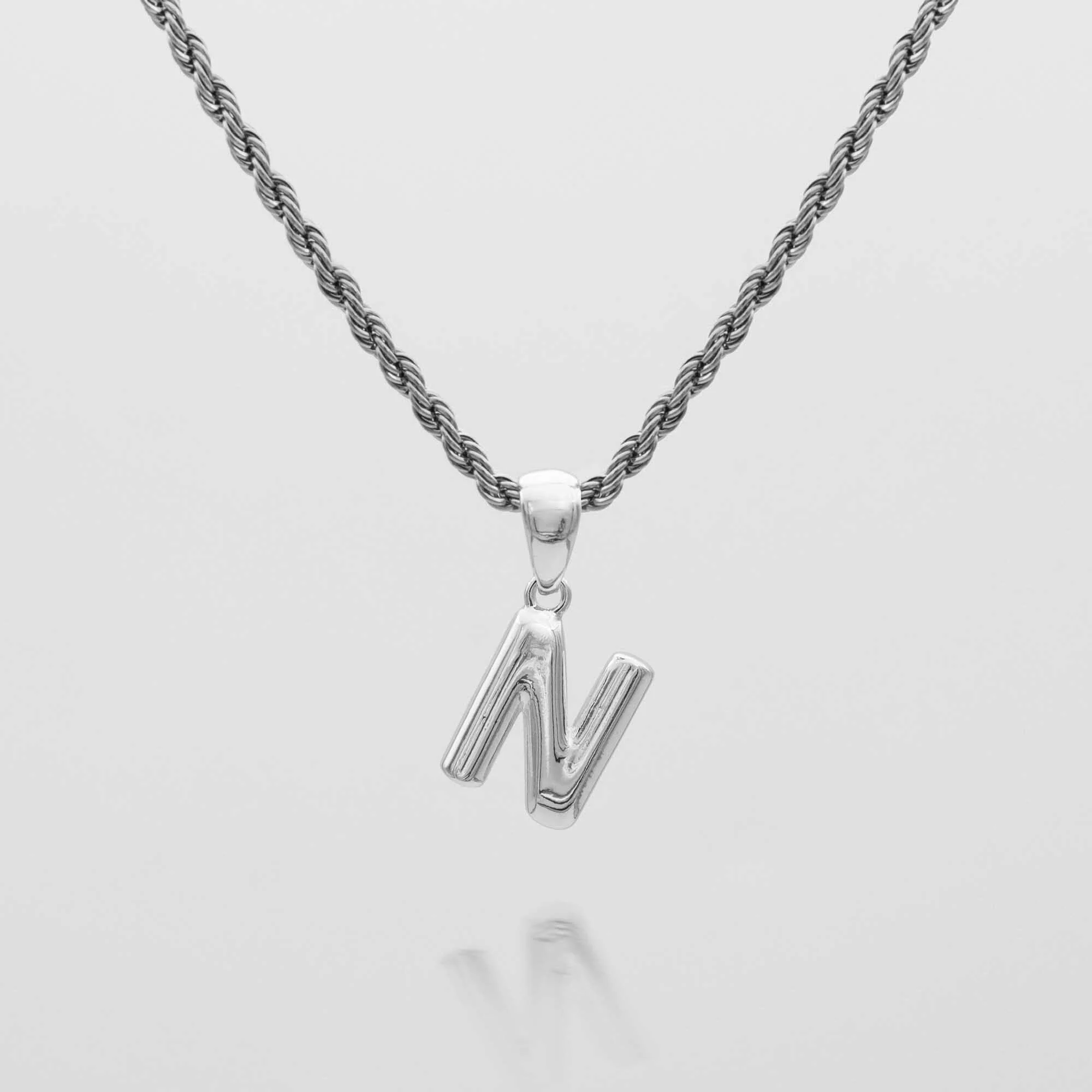 Mini Bubble Initial Necklace - Image 31