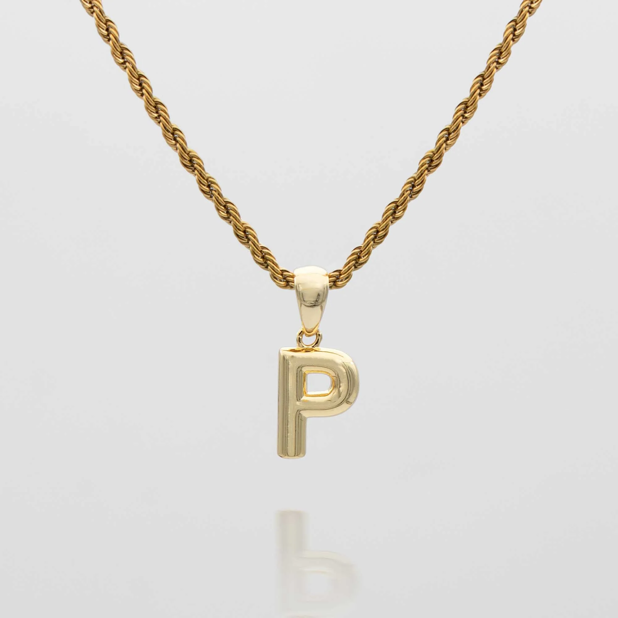 Mini Bubble Initial Necklace - Image 34