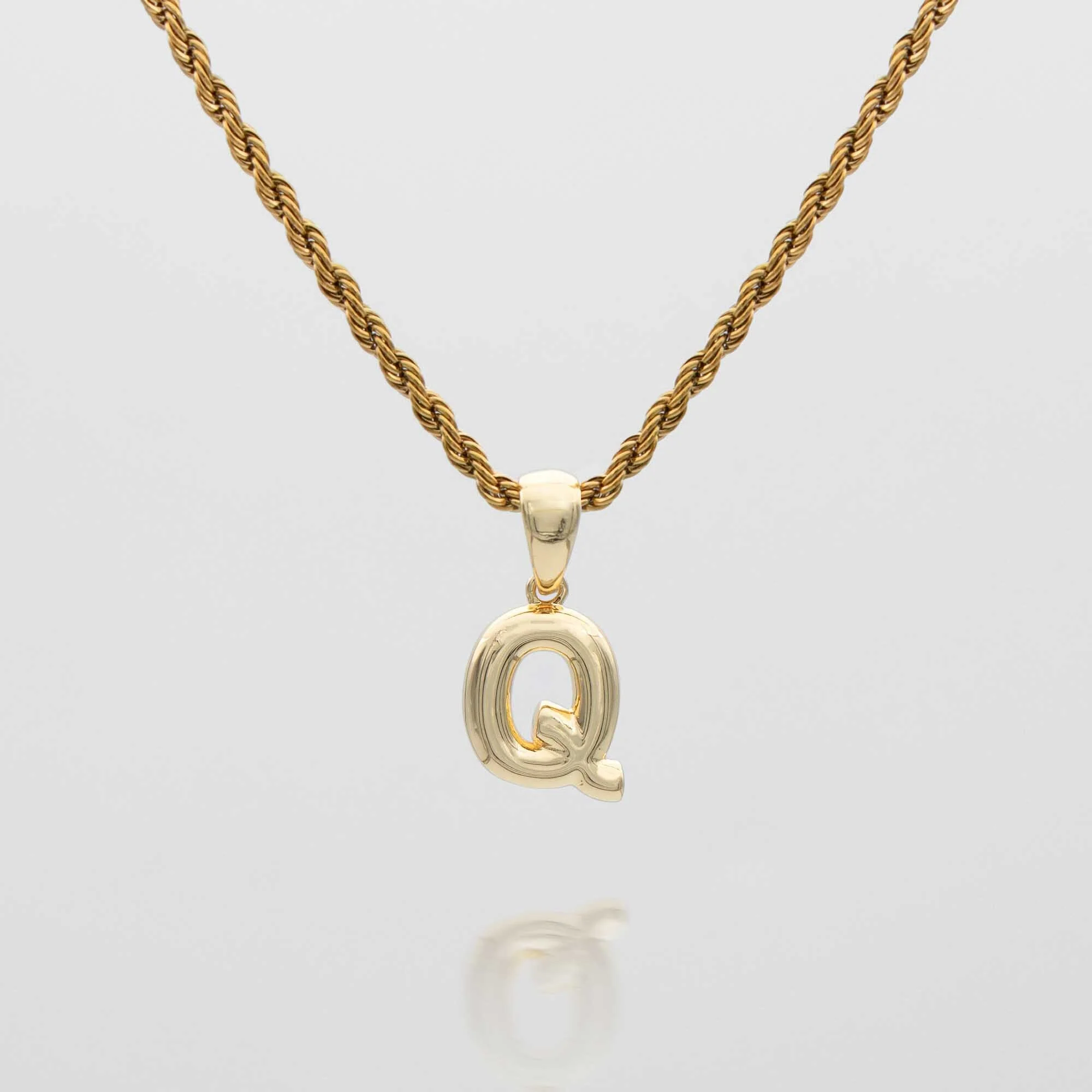 Mini Bubble Initial Necklace - Image 36