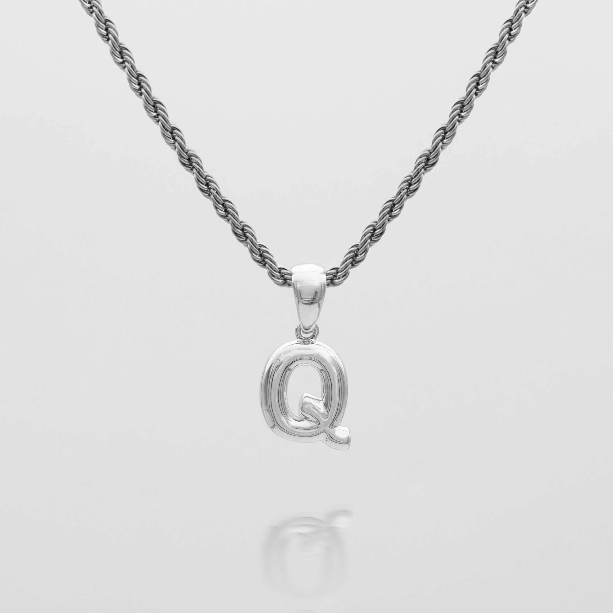 Mini Bubble Initial Necklace - Image 37