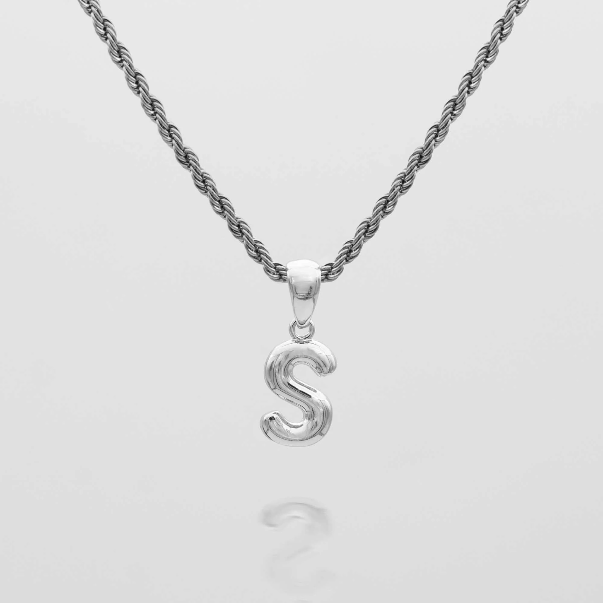 Mini Bubble Initial Necklace - Image 41