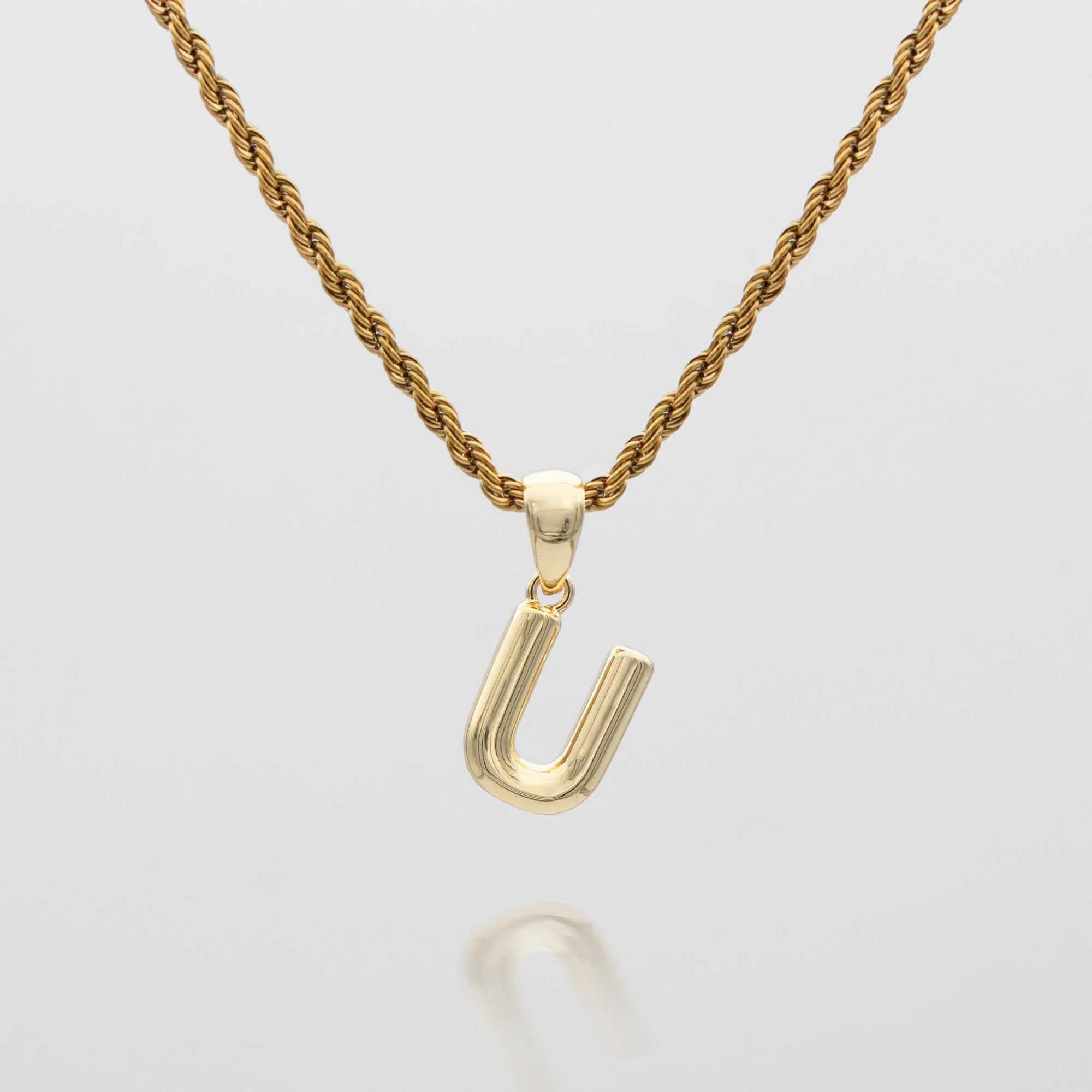 Mini Bubble Initial Necklace - Image 44