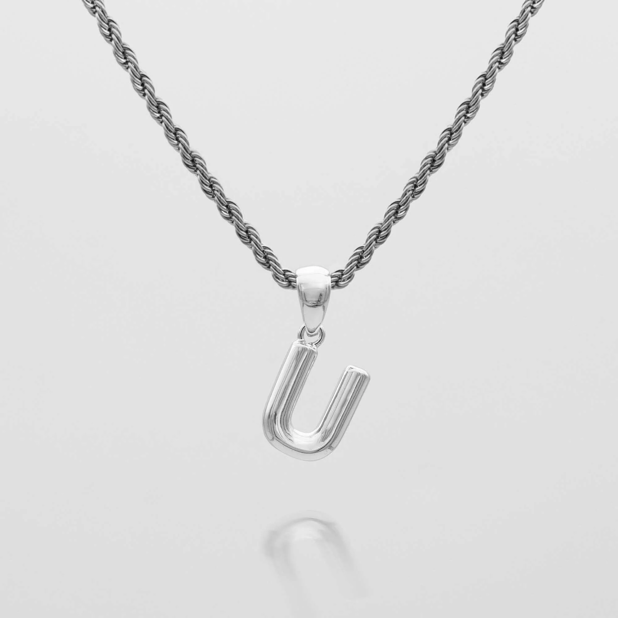 Mini Bubble Initial Necklace - Image 45