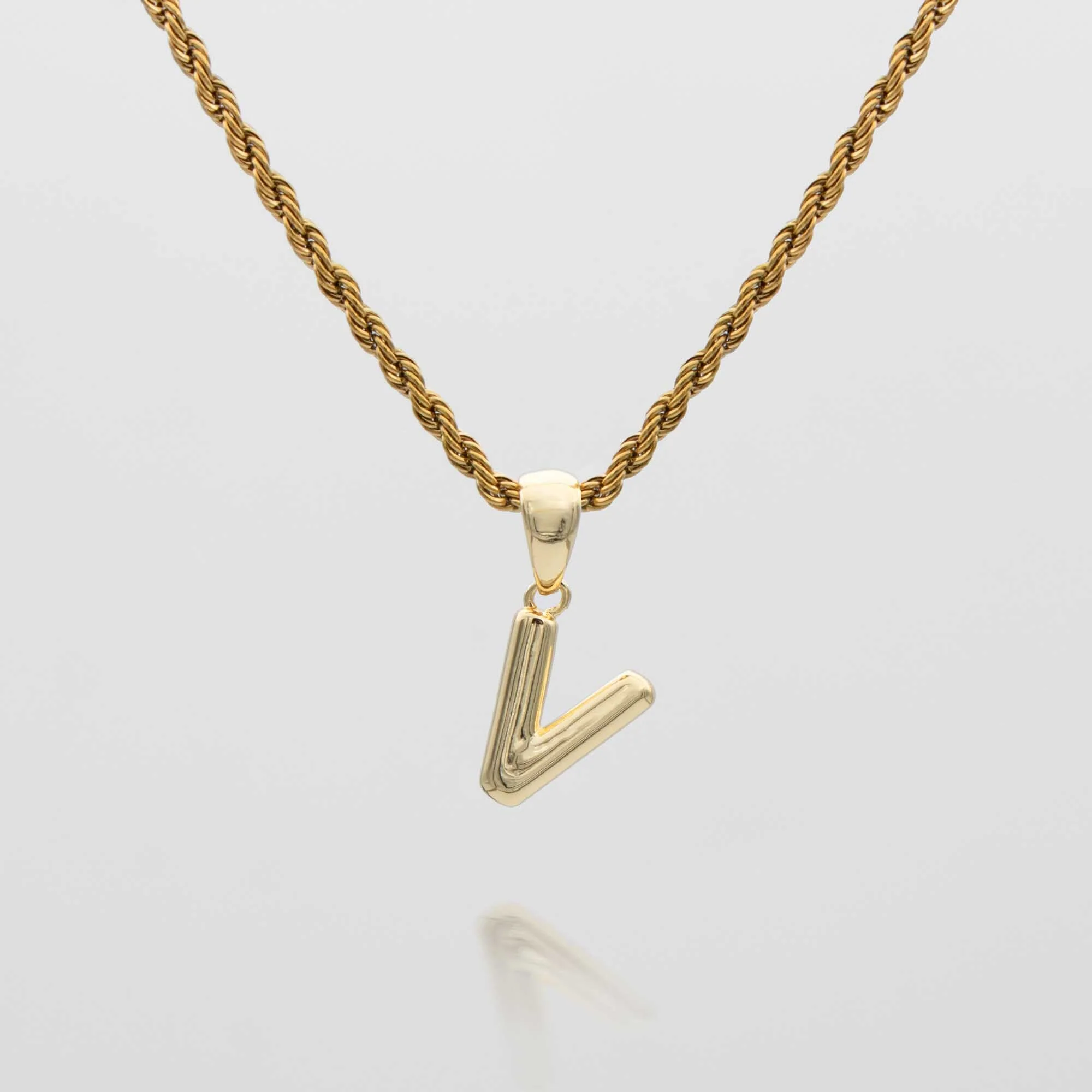 Mini Bubble Initial Necklace - Image 46