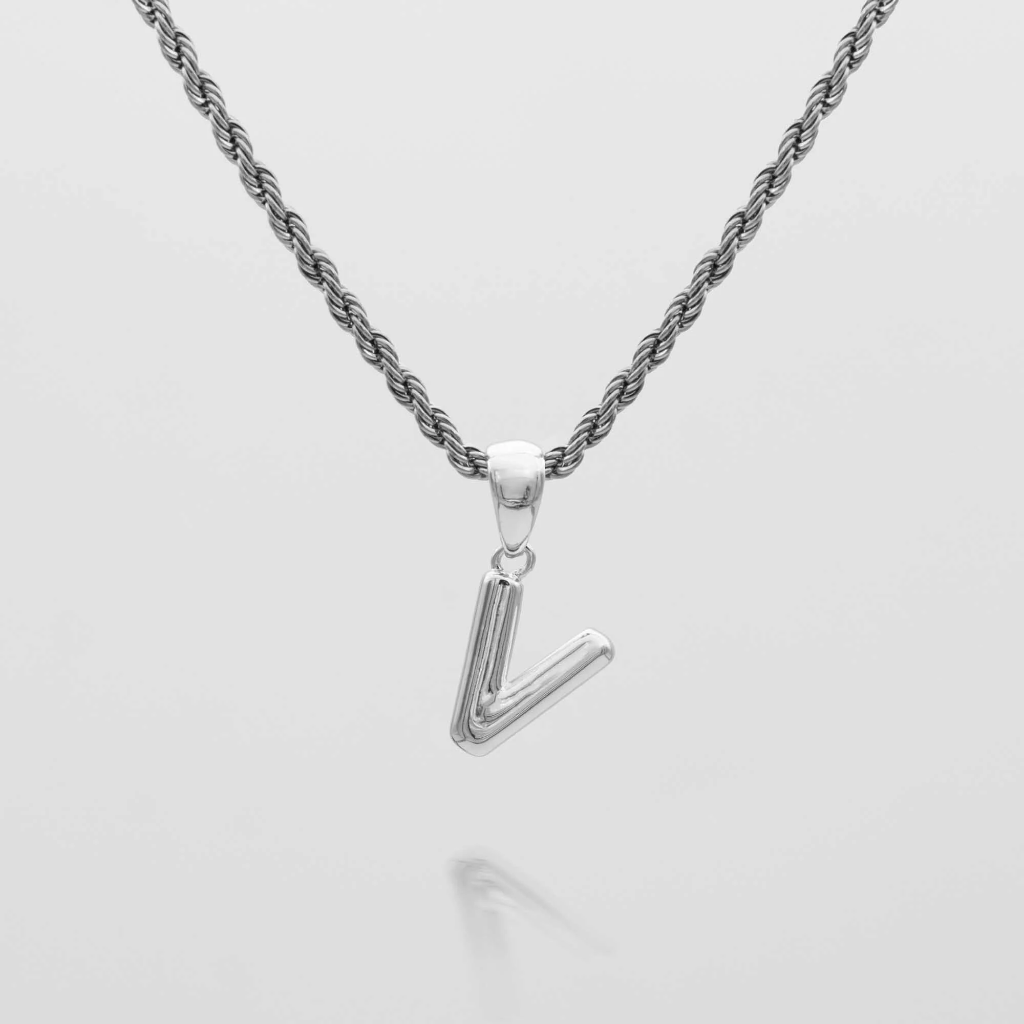 Mini Bubble Initial Necklace - Image 47