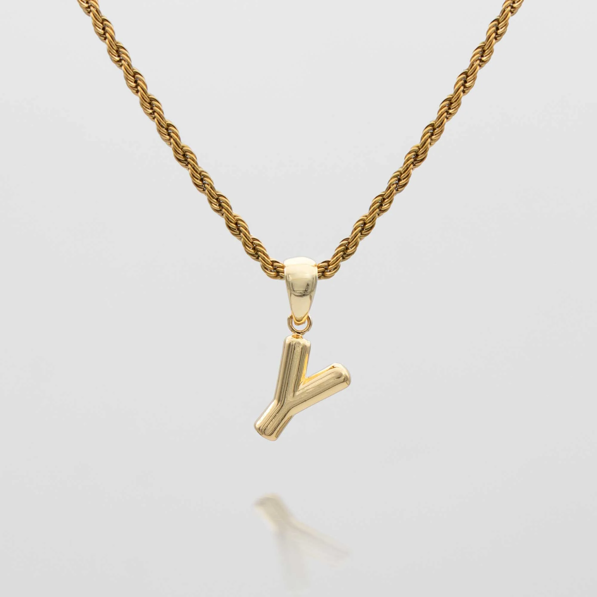 Mini Bubble Initial Necklace - Image 51