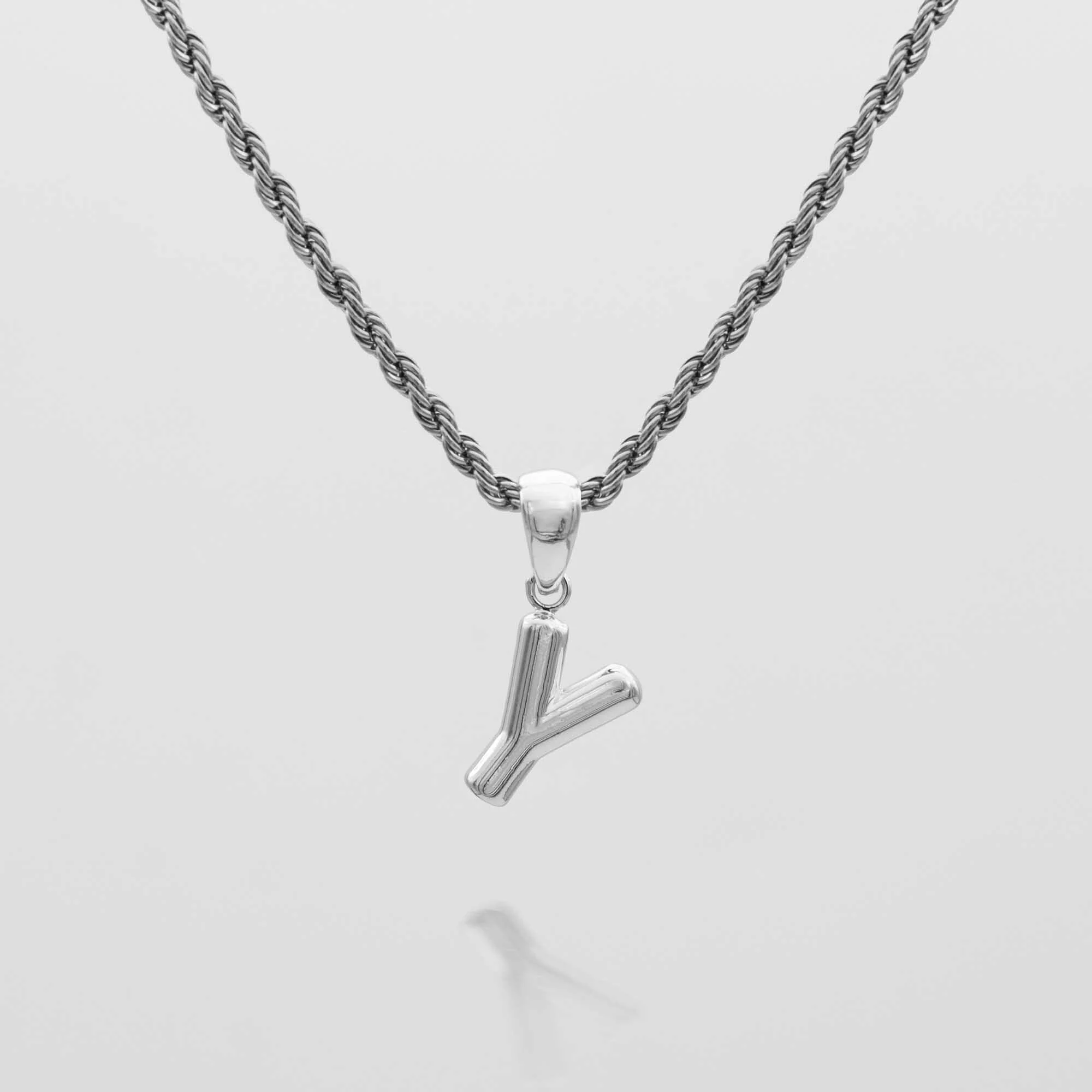 Mini Bubble Initial Necklace - Image 52