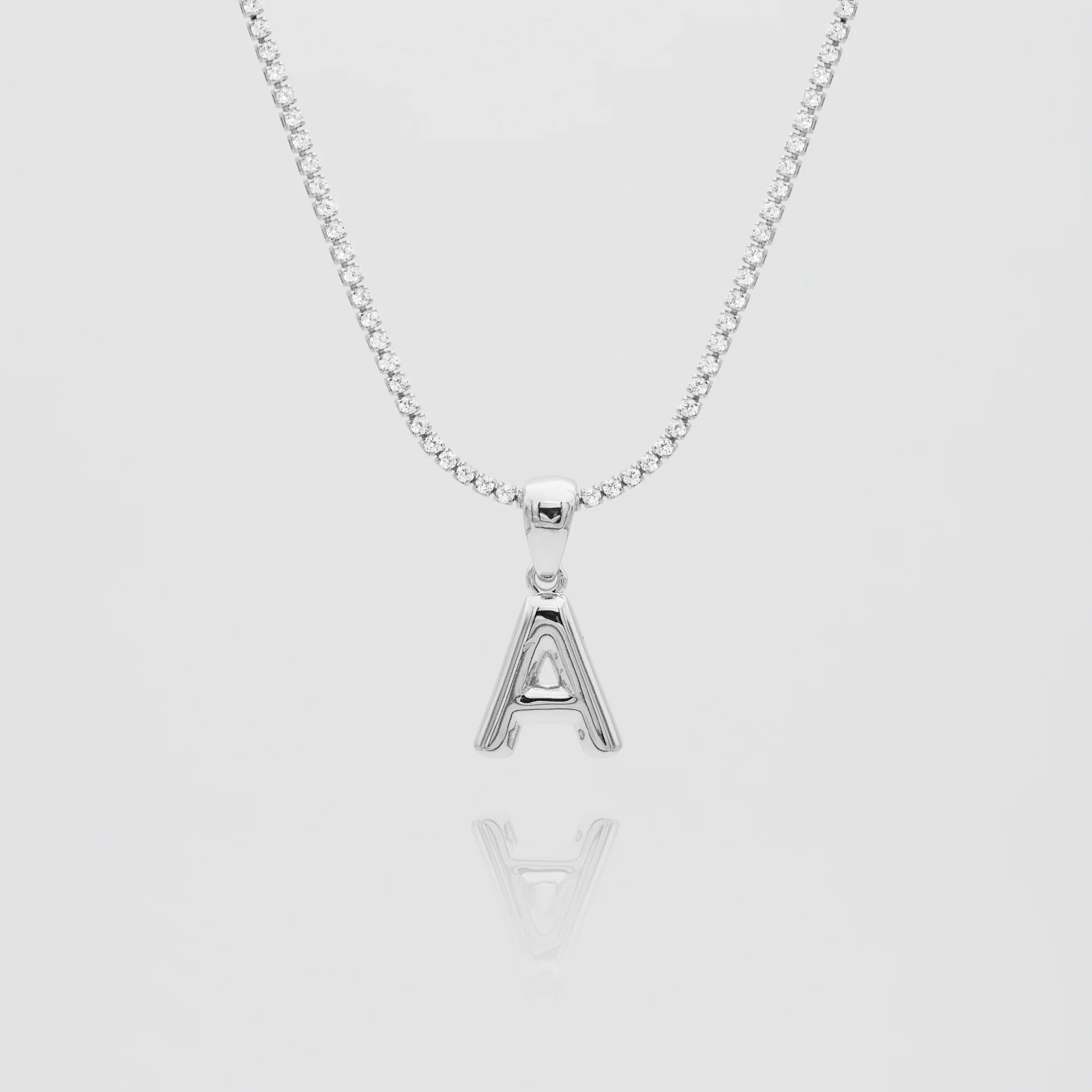 Mini Bubble Initial Necklace - Image 7