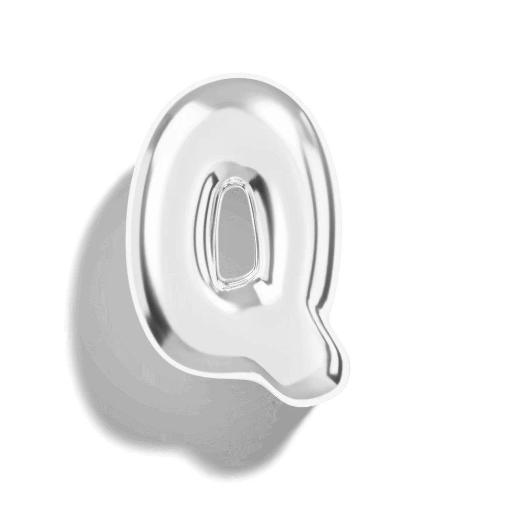 Micro Bubble Initial Necklace - Image 43