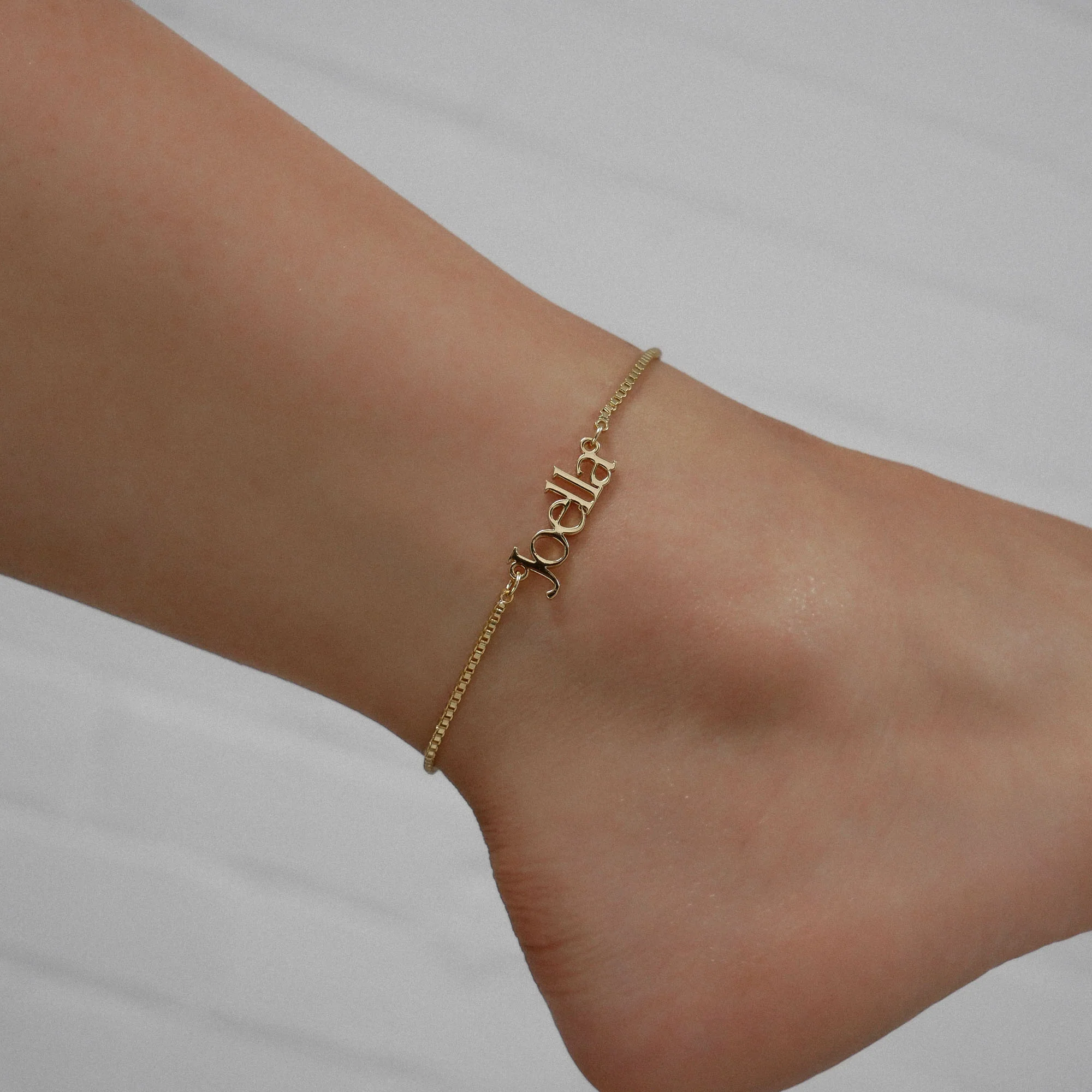 Monaco Custom Name Anklet - Image 11