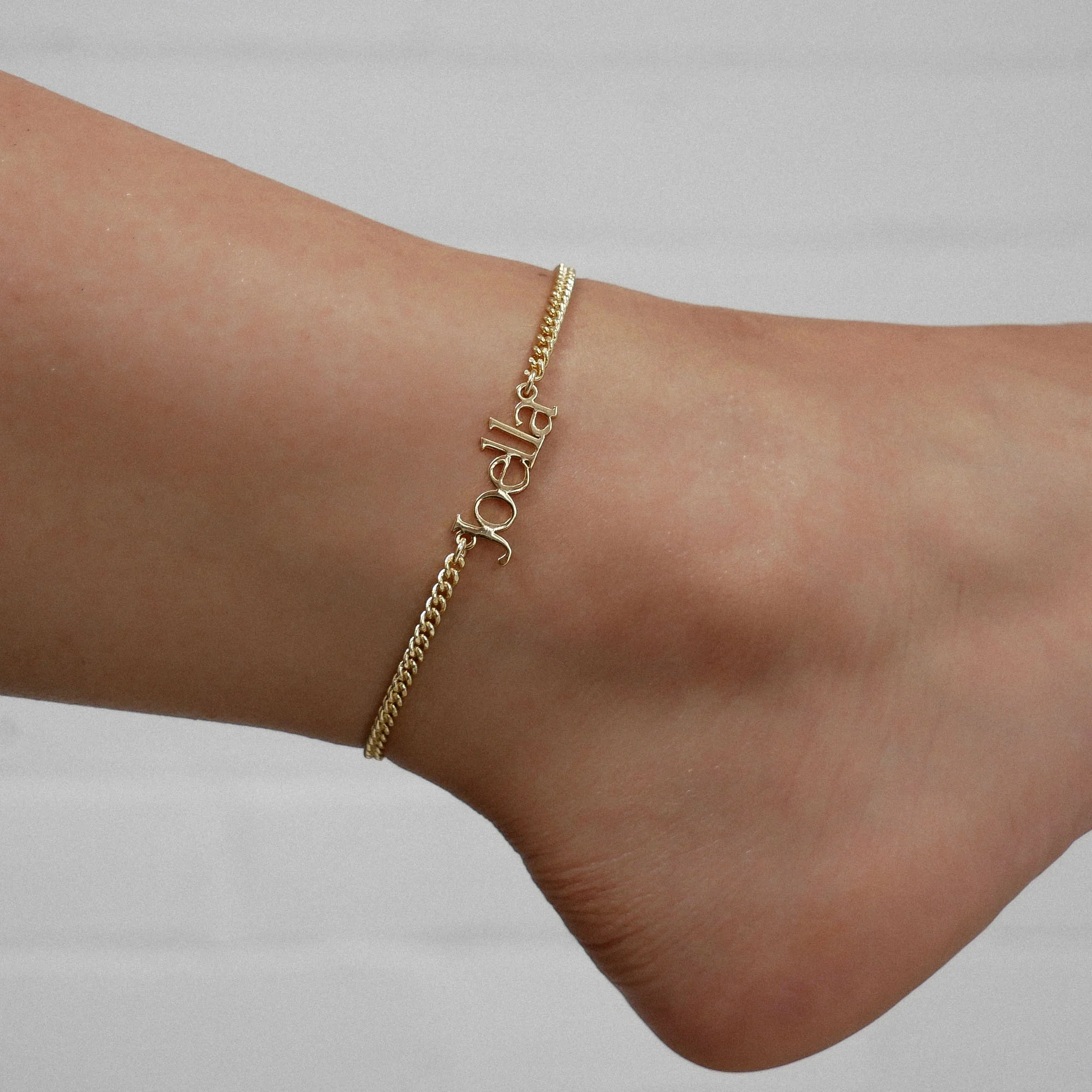 Monaco Custom Name Anklet - Image 2