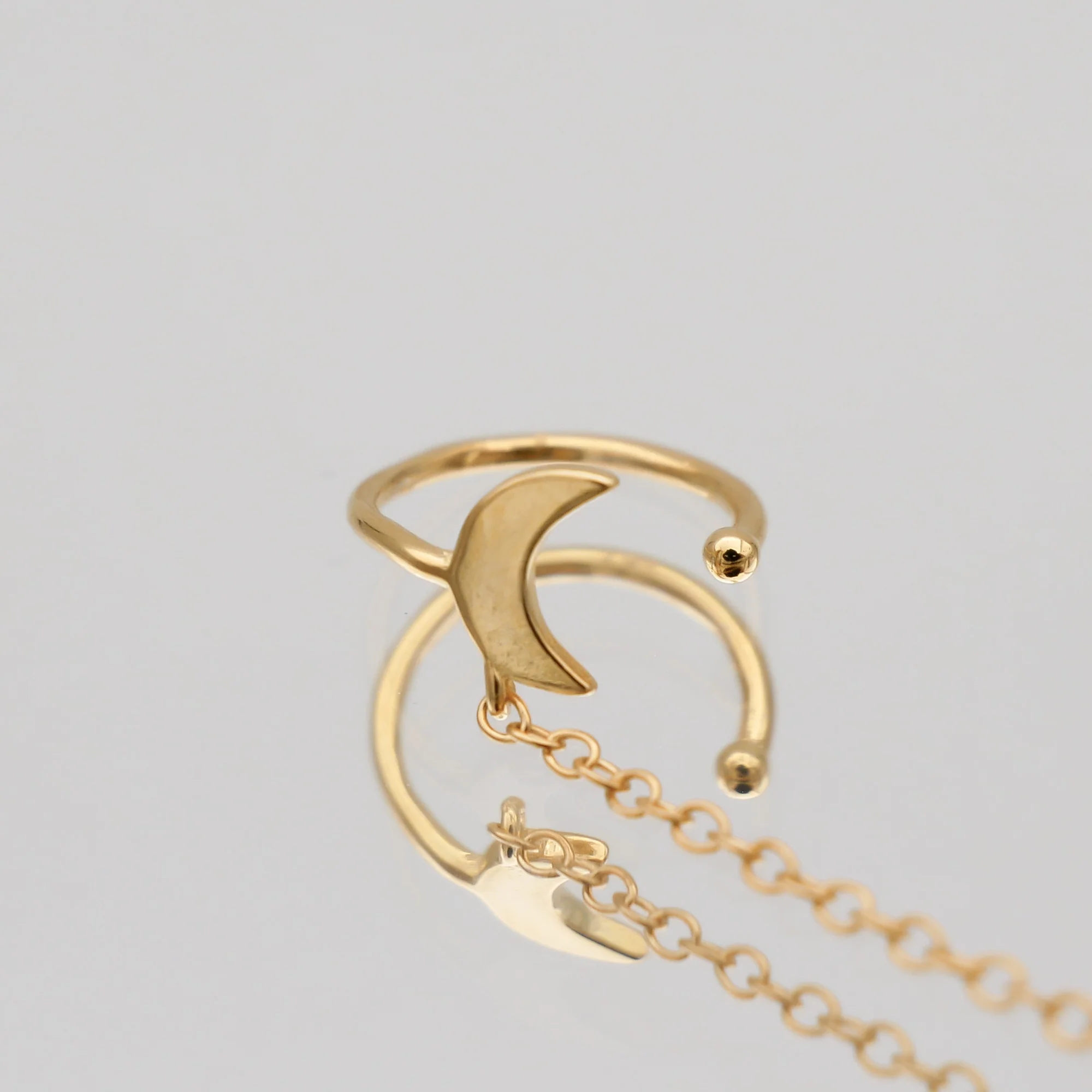 Moon & Star Drop Earring - Image 4