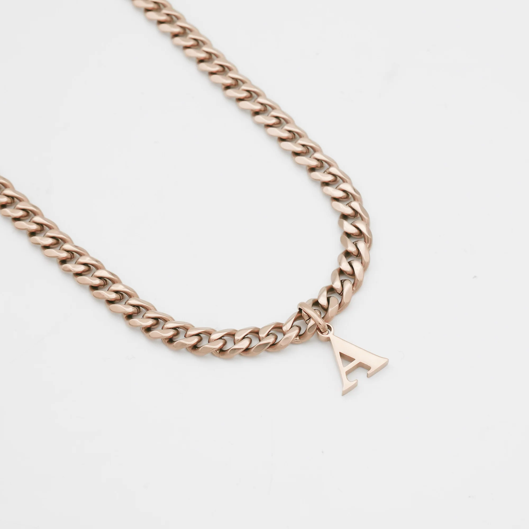 Mya Initial necklace | Thick Cuban - Image 10
