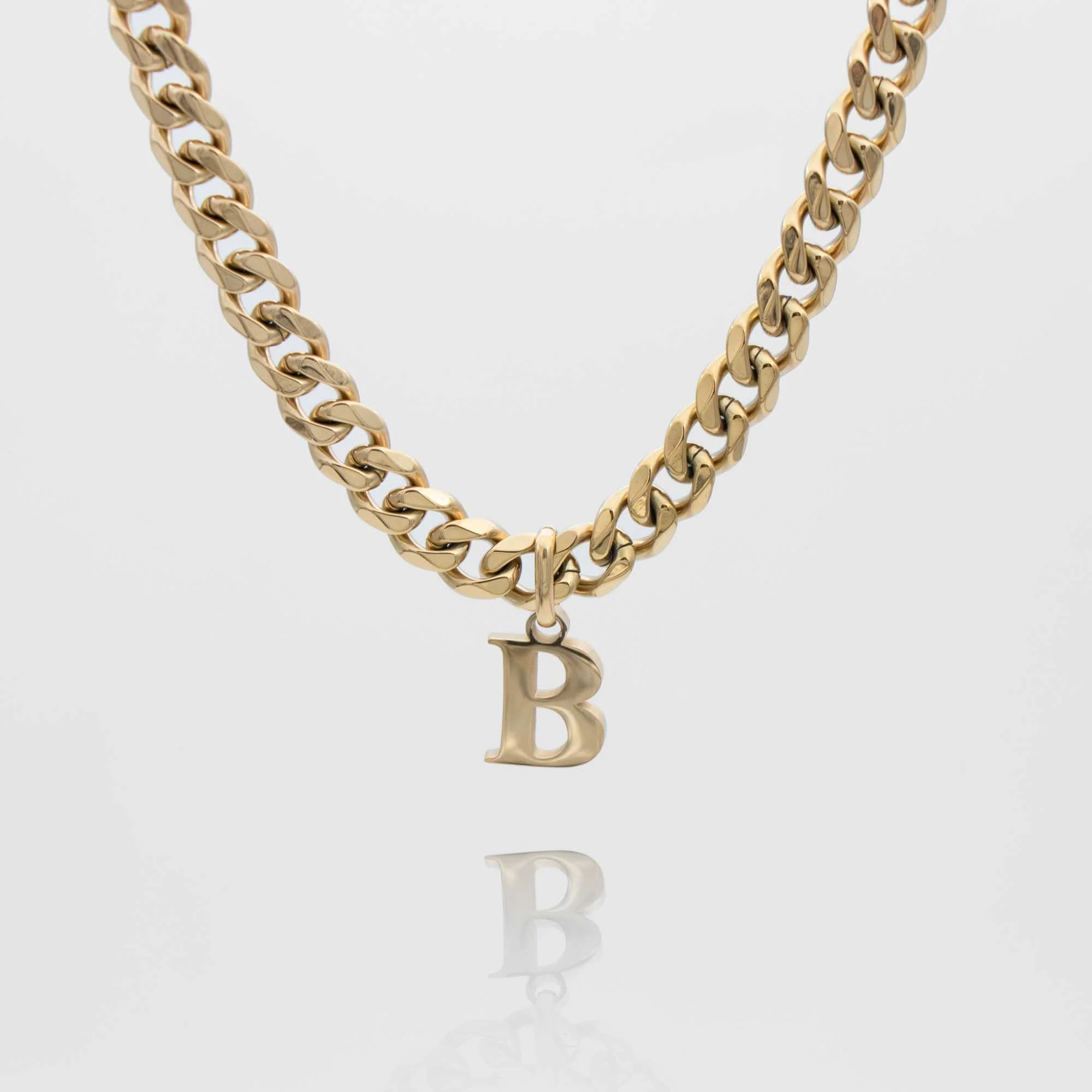 Mya Initial necklace | Thick Cuban - Image 11