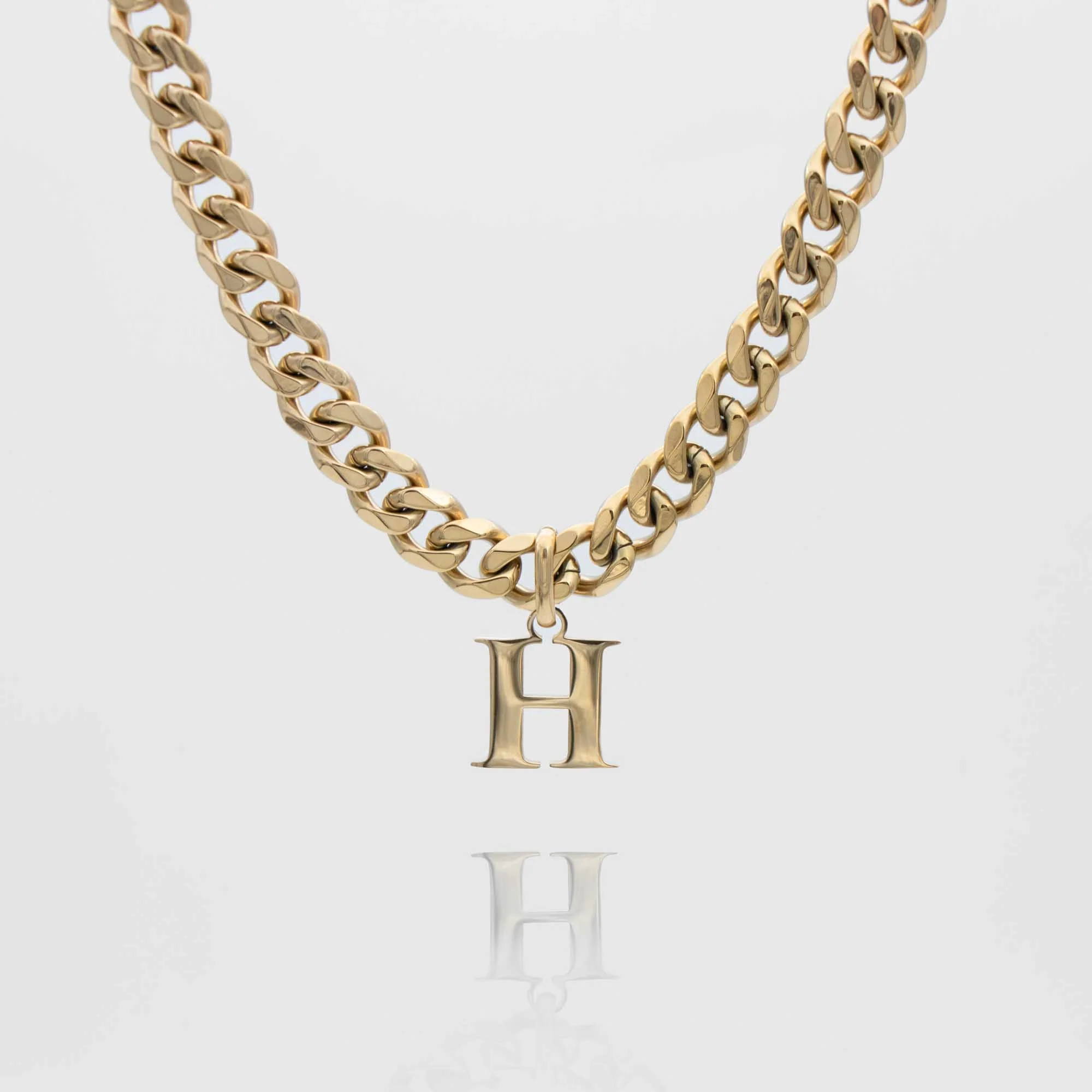 Mya Initial necklace | Thick Cuban - Image 17