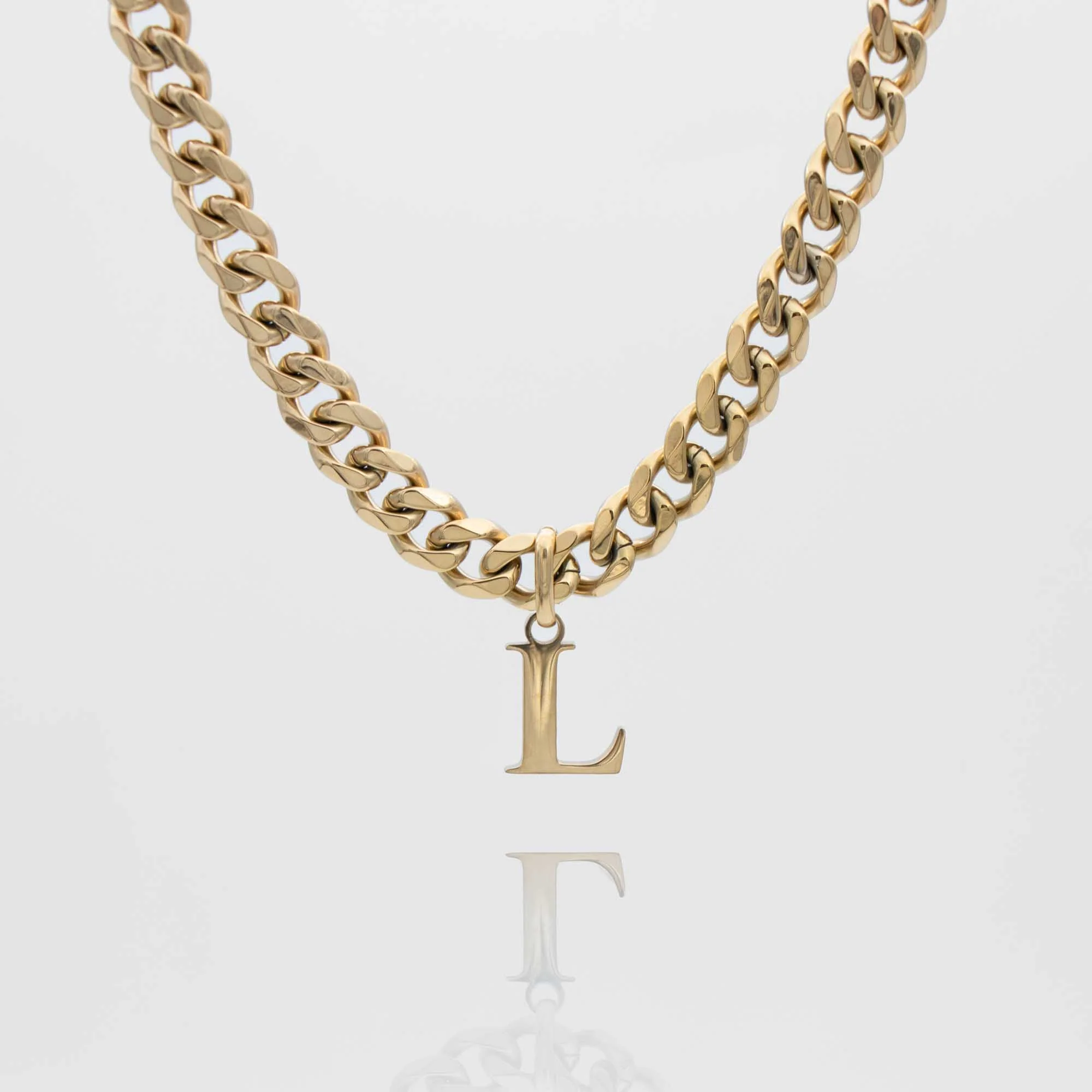 Mya Initial necklace | Thick Cuban - Image 21