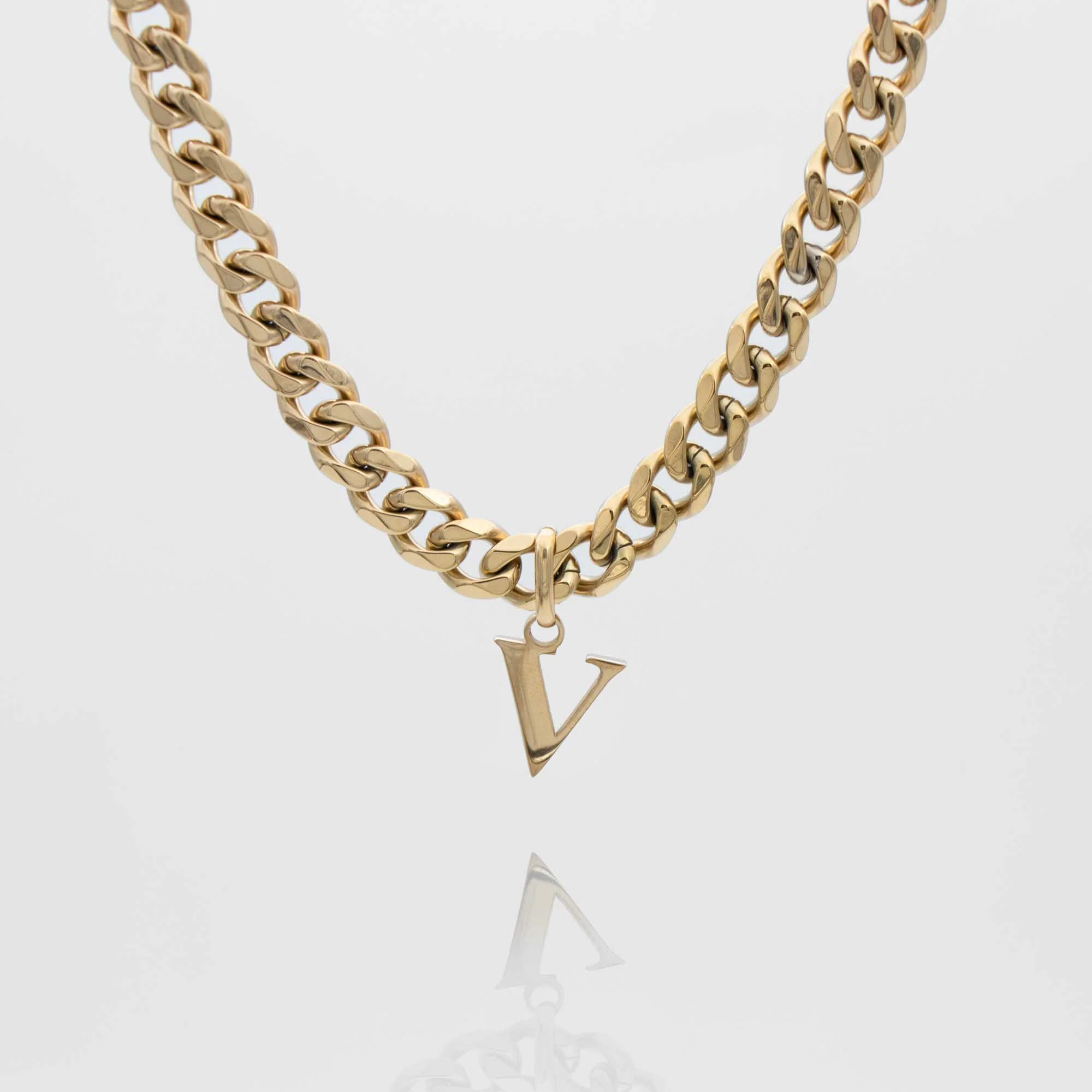 Mya Initial necklace | Thick Cuban - Image 31