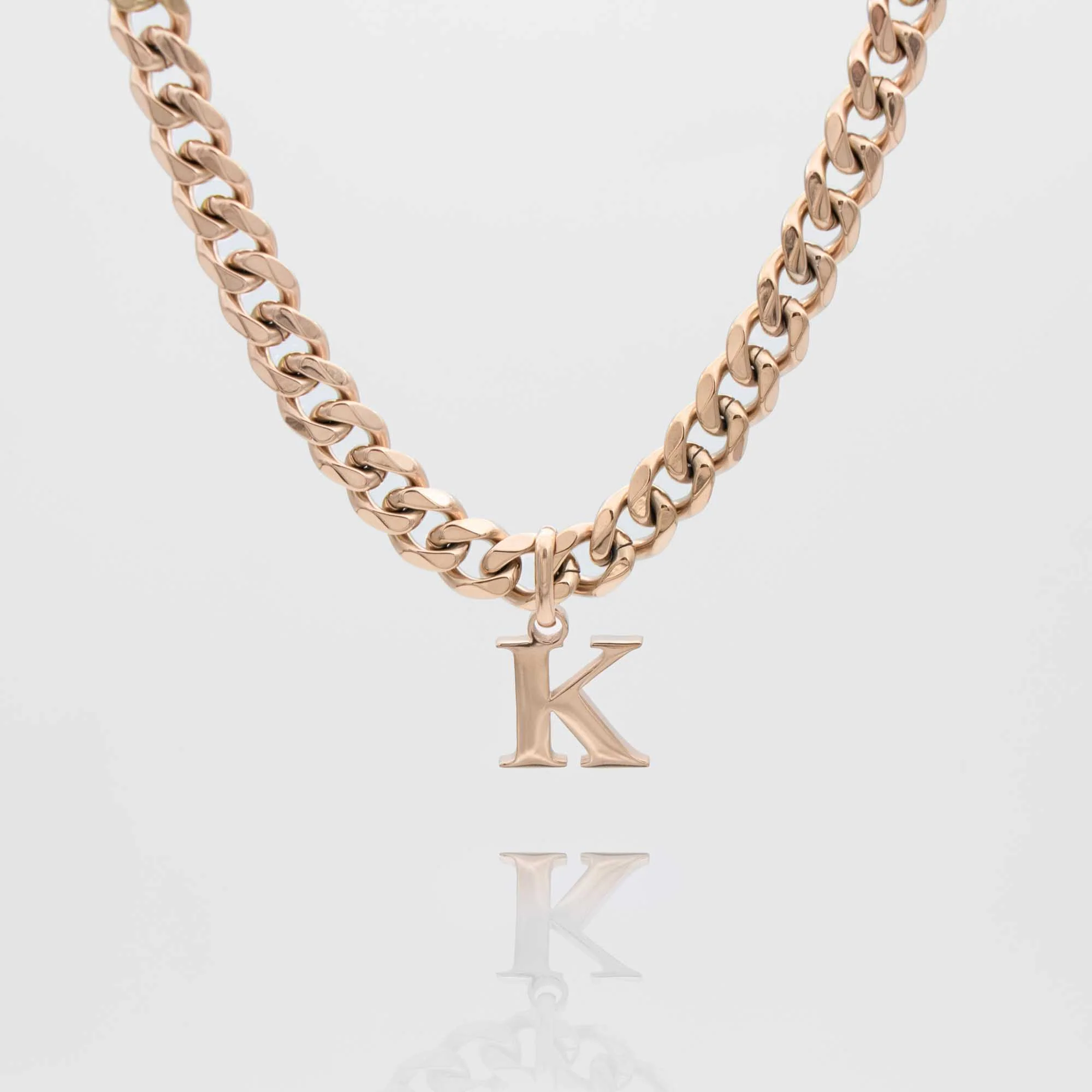 Mya Initial necklace | Thick Cuban - Image 70