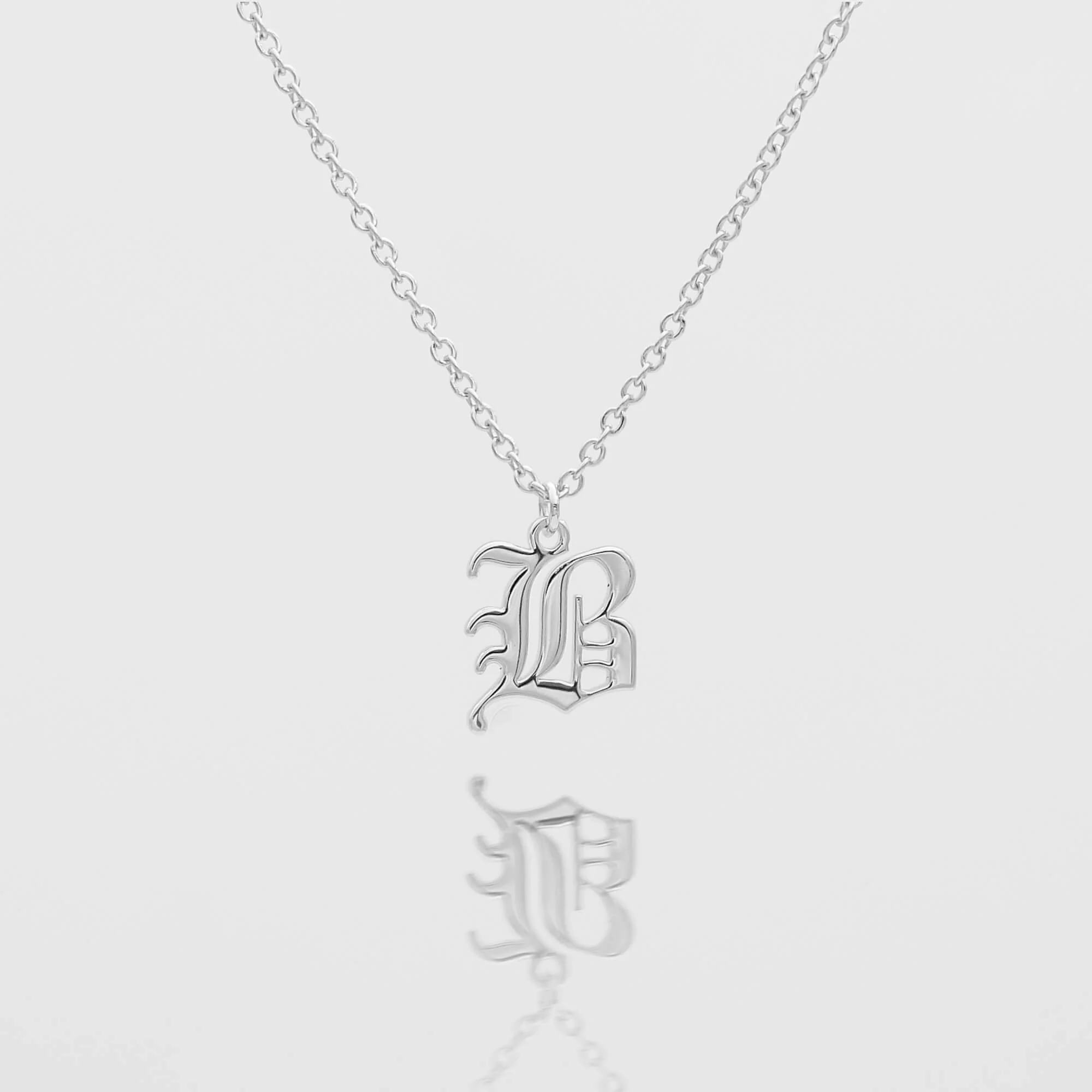 Old English Initial Necklace - Image 3