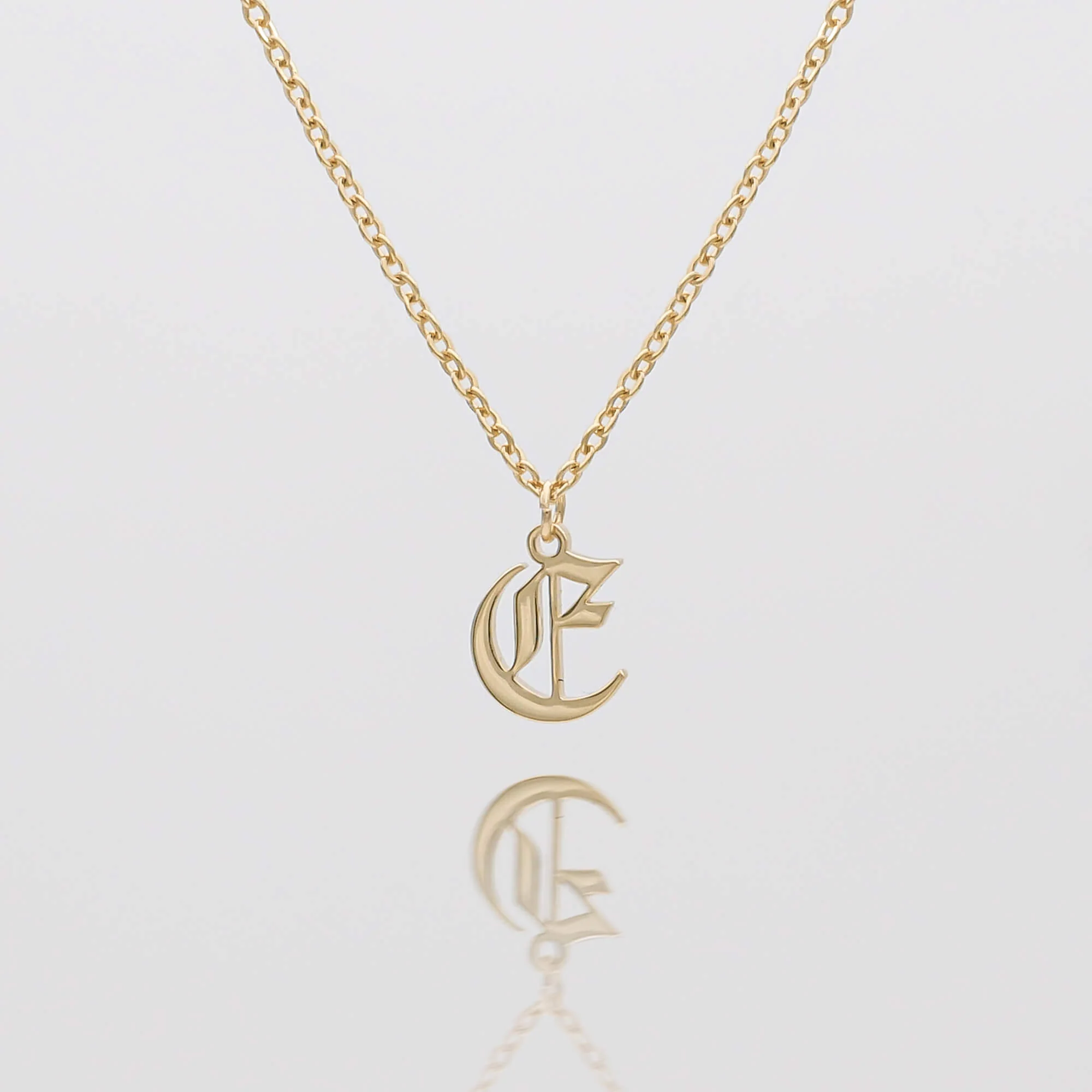Old English Initial Necklace - Image 6