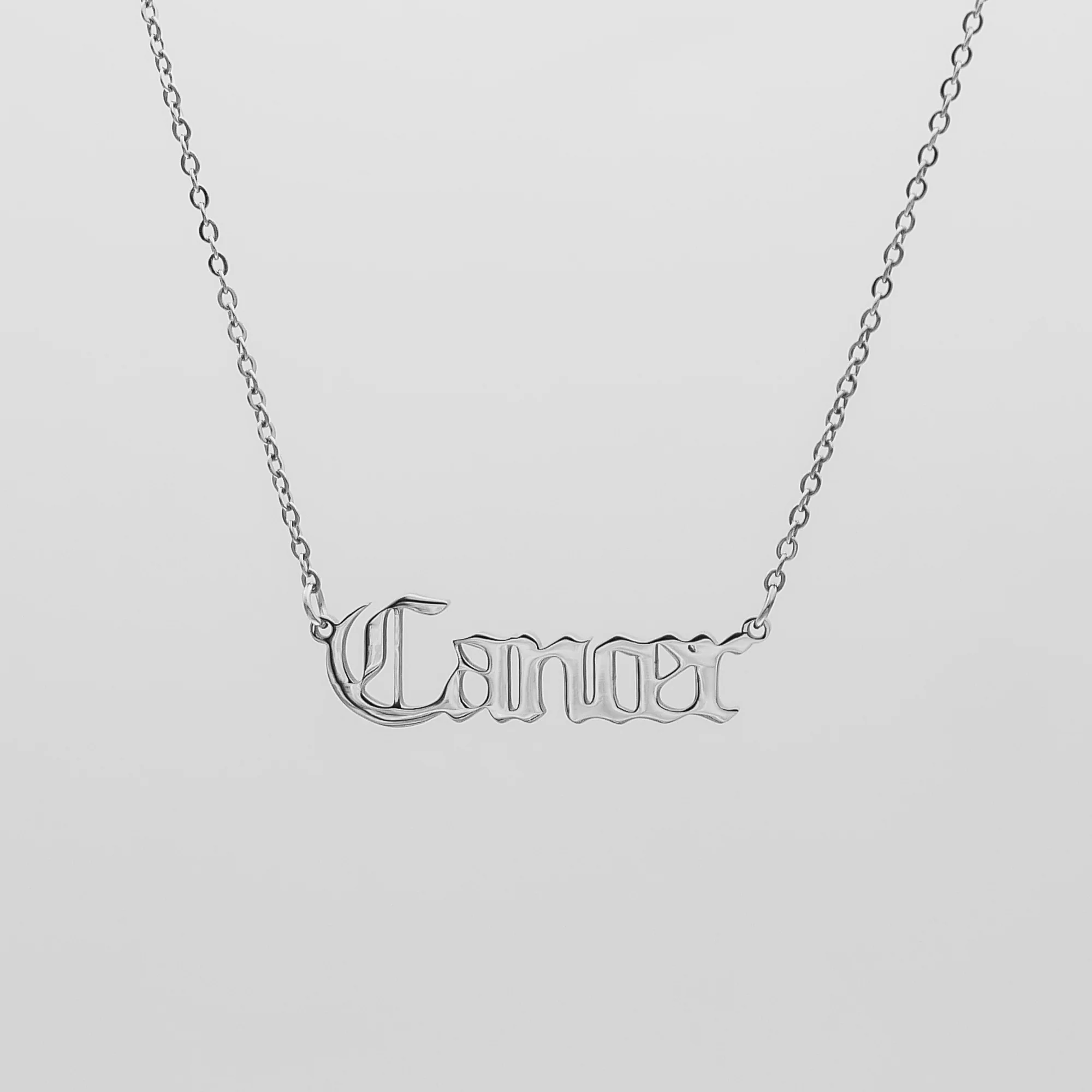 Old English Zodiac Name Necklace - Image 5