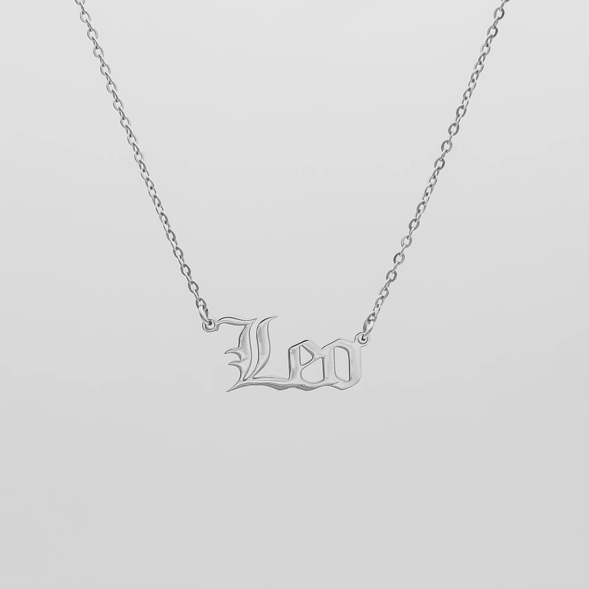 Old English Zodiac Name Necklace - Image 9