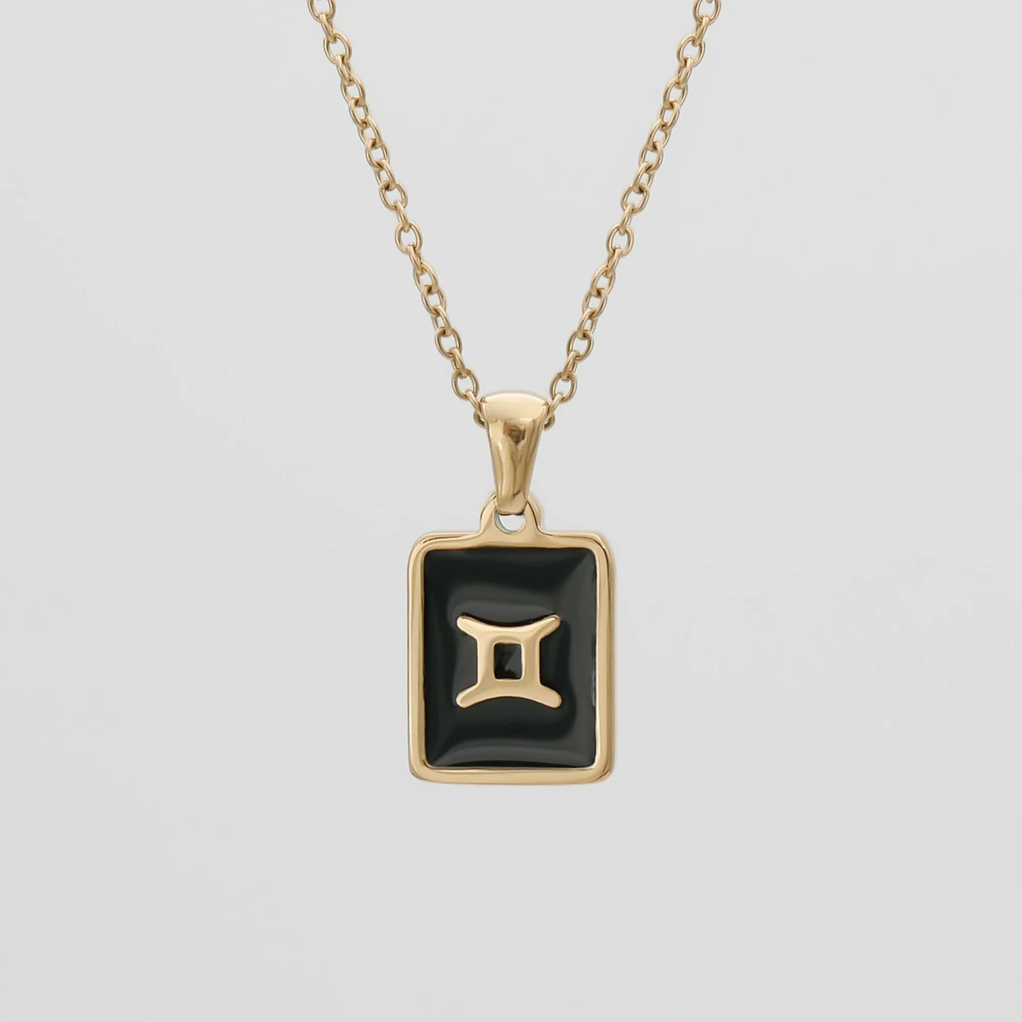 Onyx Zodiac Symbol Necklace - Image 4