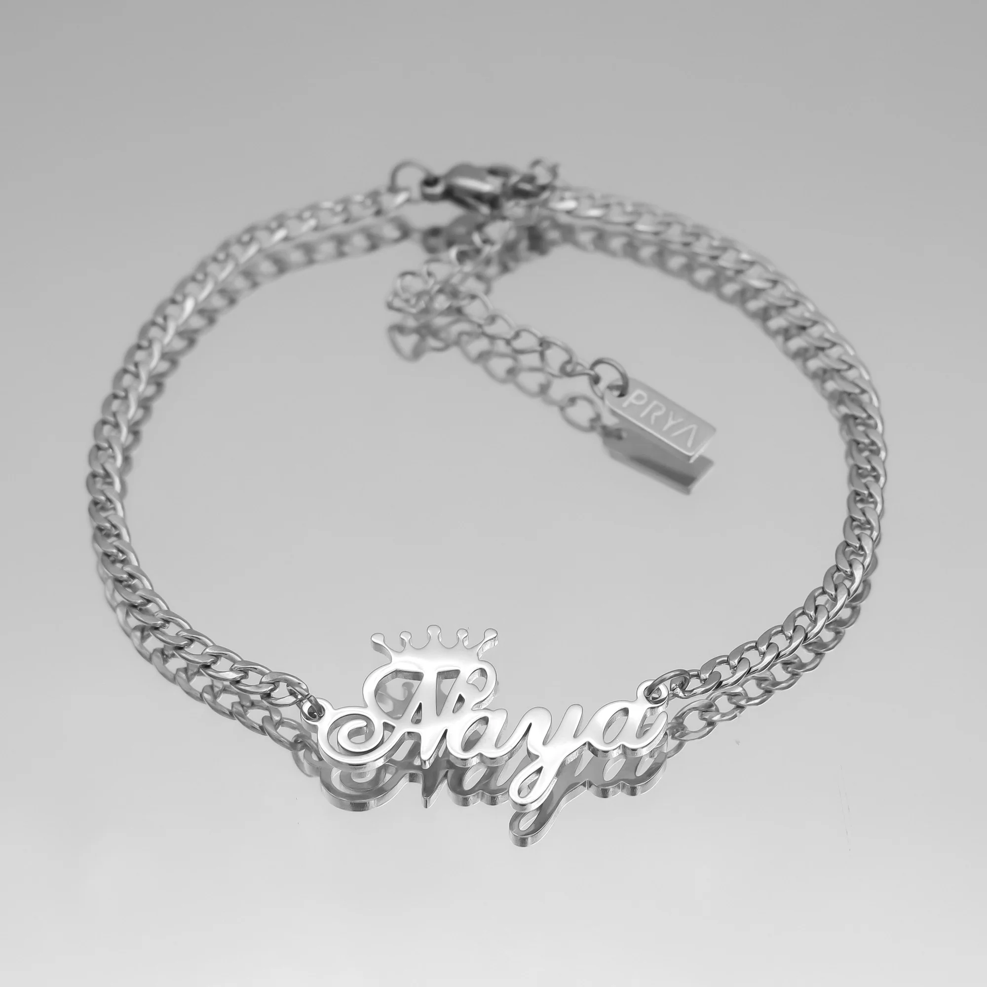 Paris Personalised Name Anklet - Image 3
