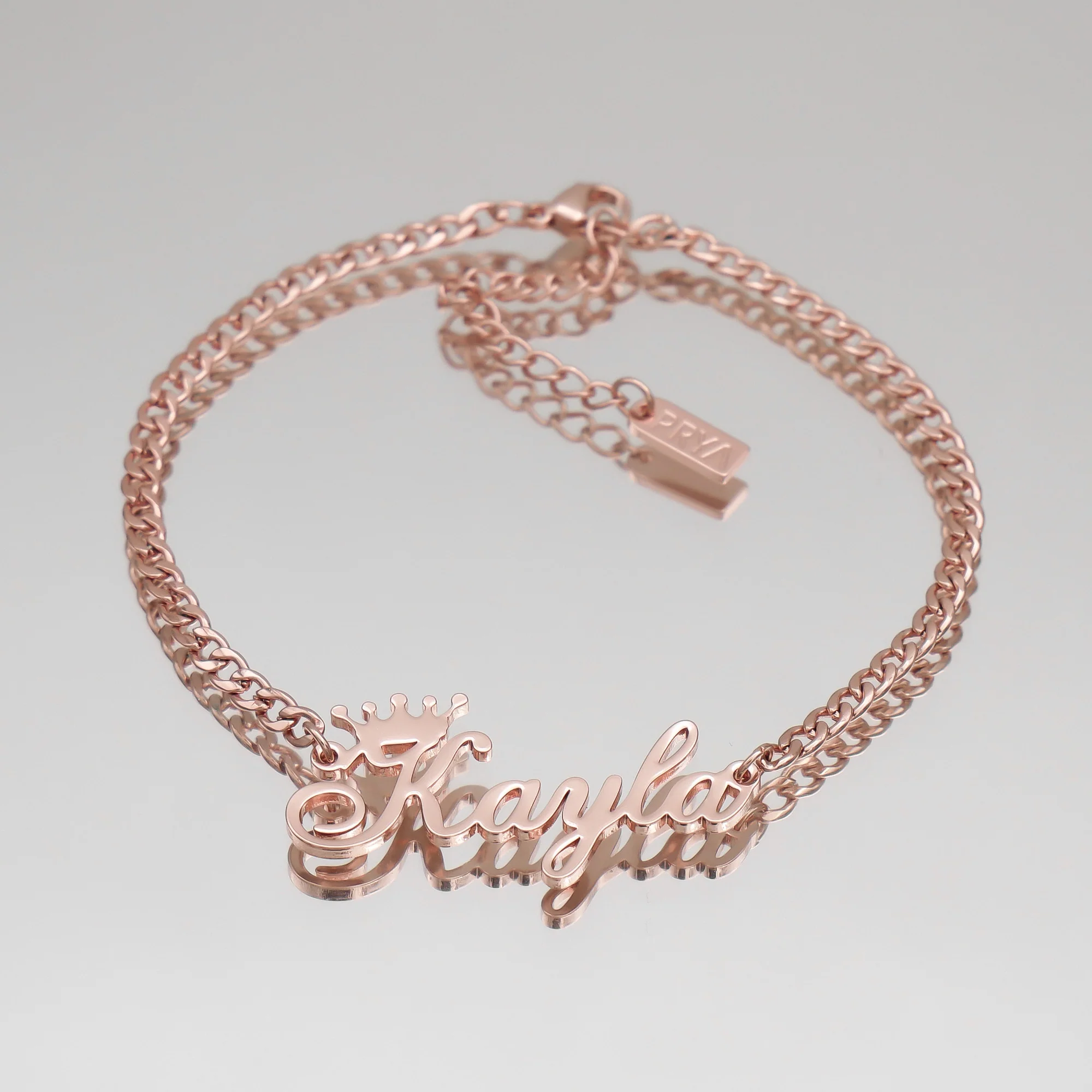 Paris Personalised Name Anklet - Image 4