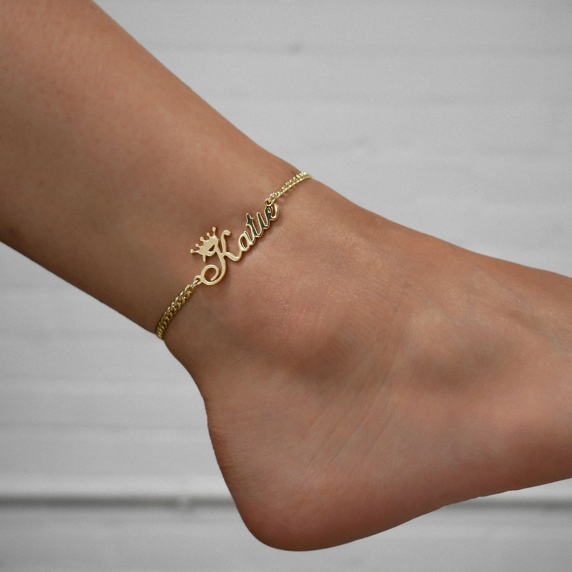 Paris Personalised Name Anklet - Image 6
