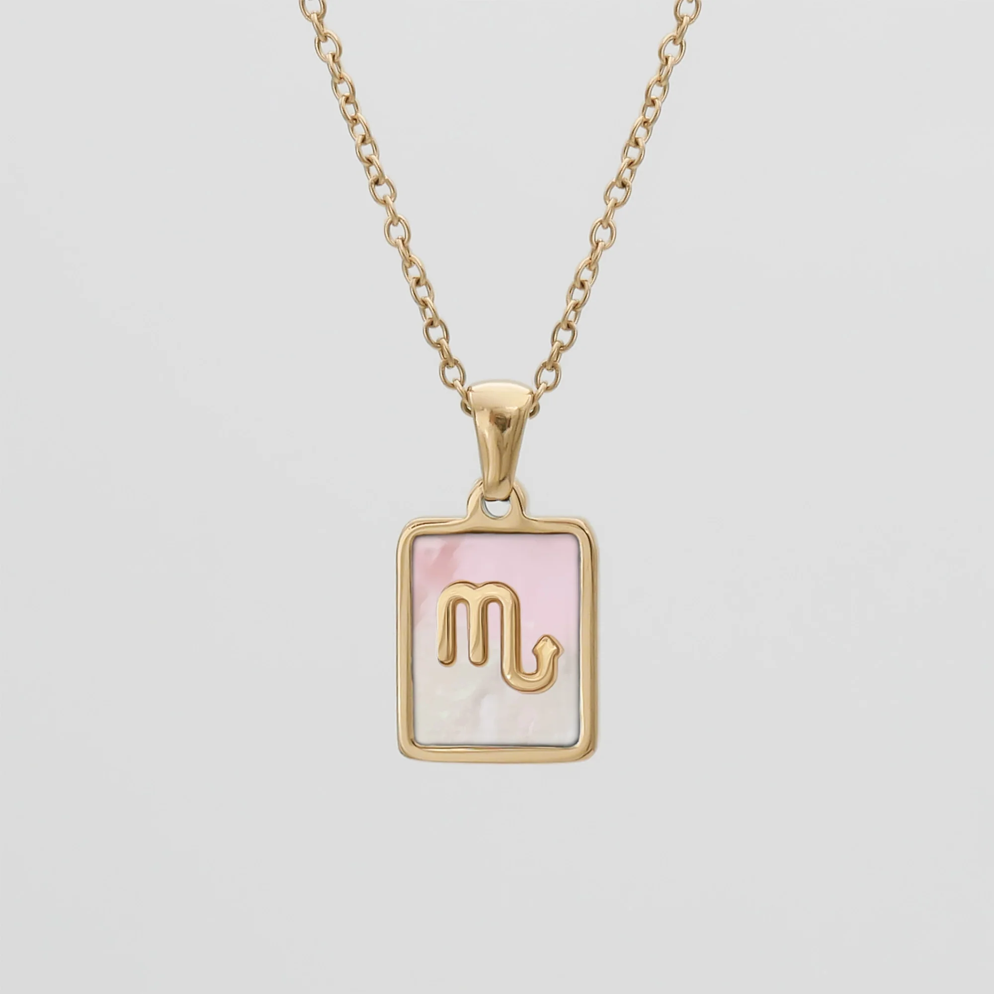Pink Zodiac Symbol Necklace - Image 10