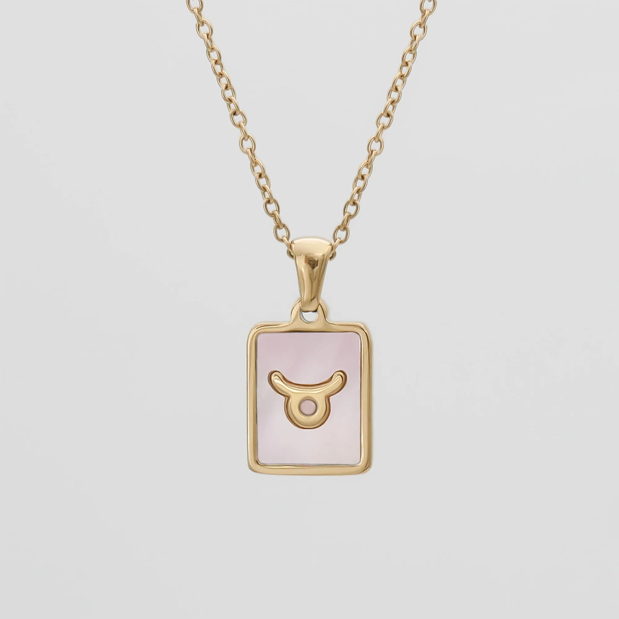 Pink Zodiac Symbol Necklace - Image 11
