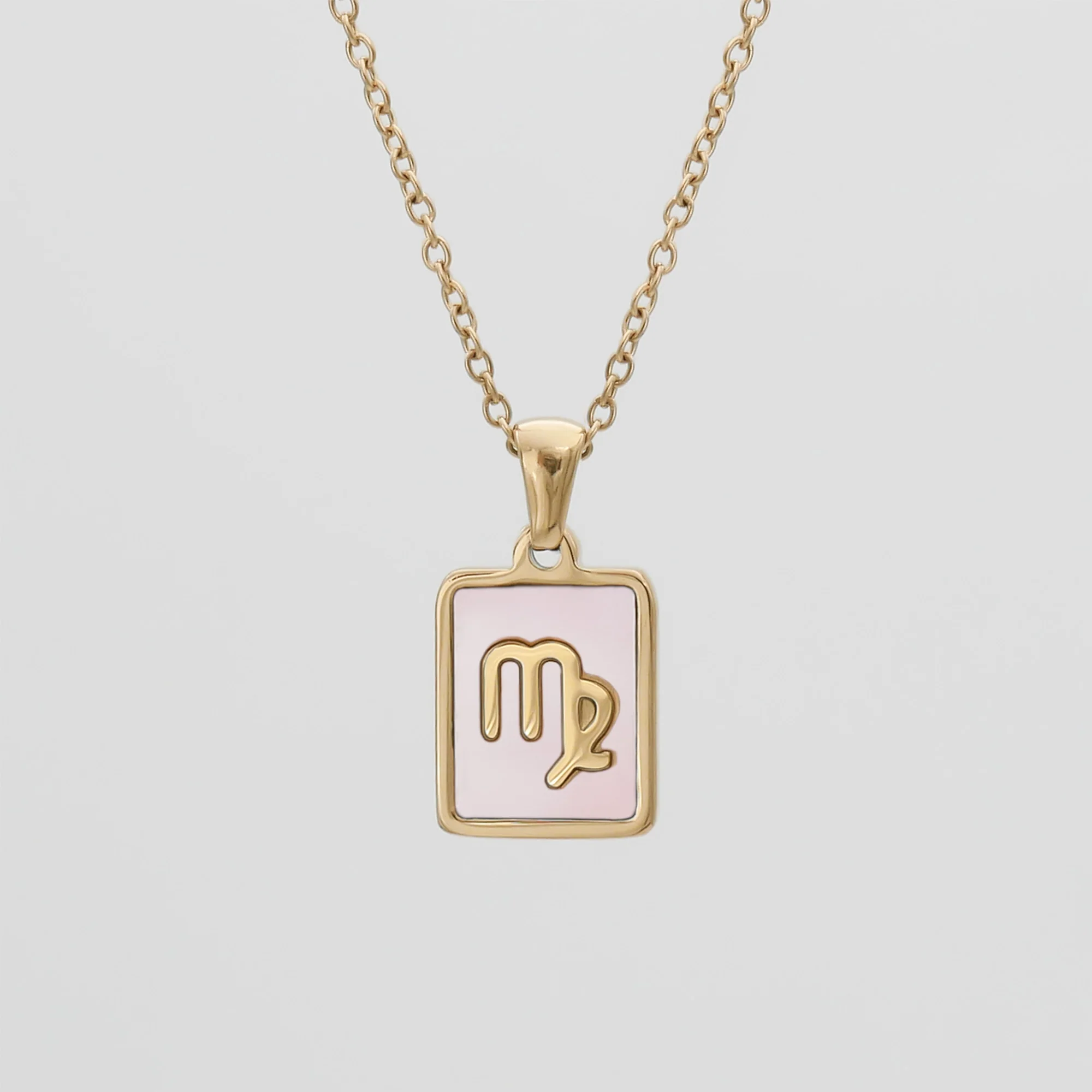 Pink Zodiac Symbol Necklace - Image 12