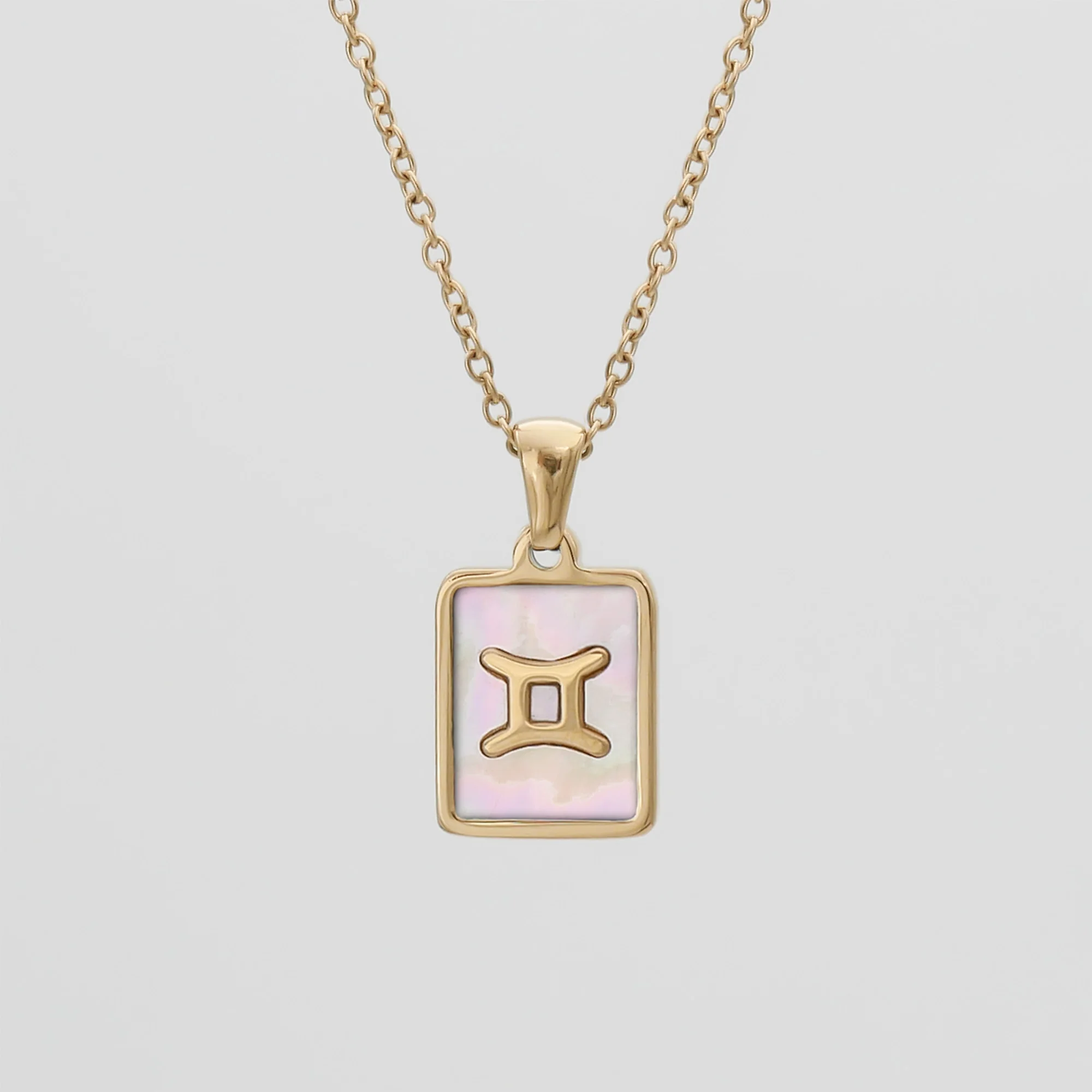 Pink Zodiac Symbol Necklace - Image 6