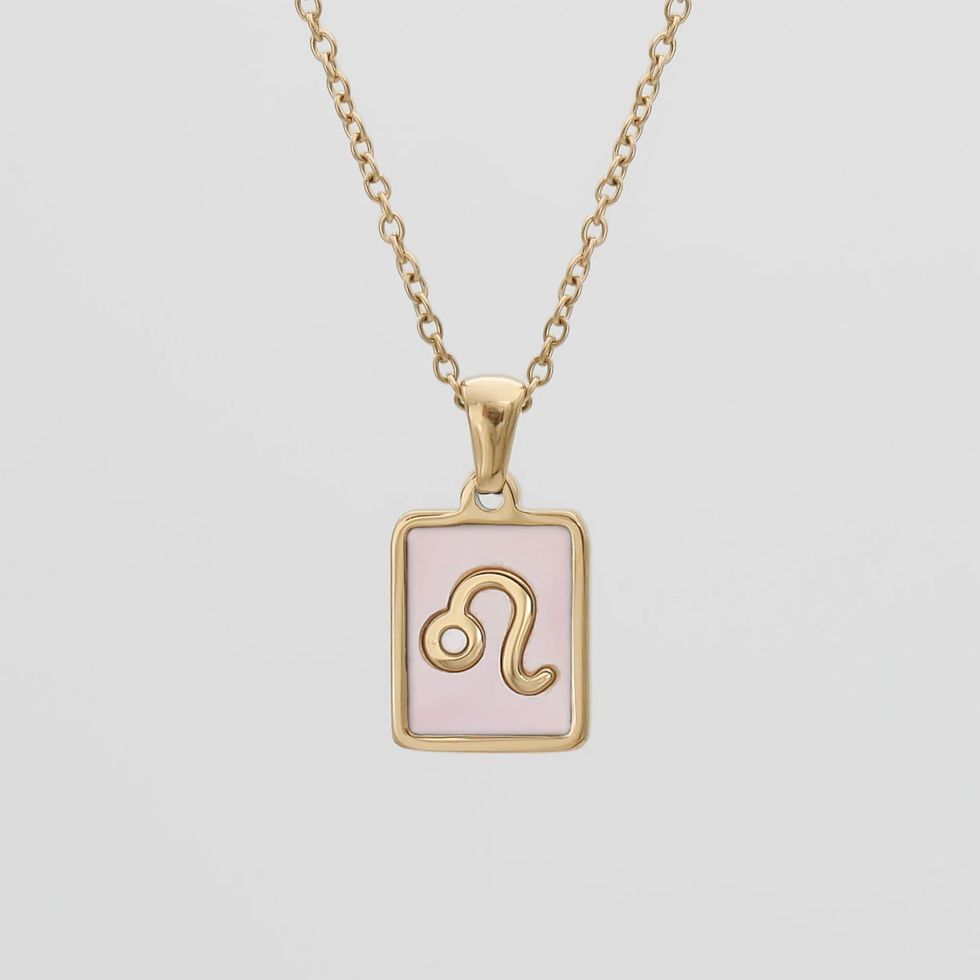 Pink Zodiac Symbol Necklace - Image 7