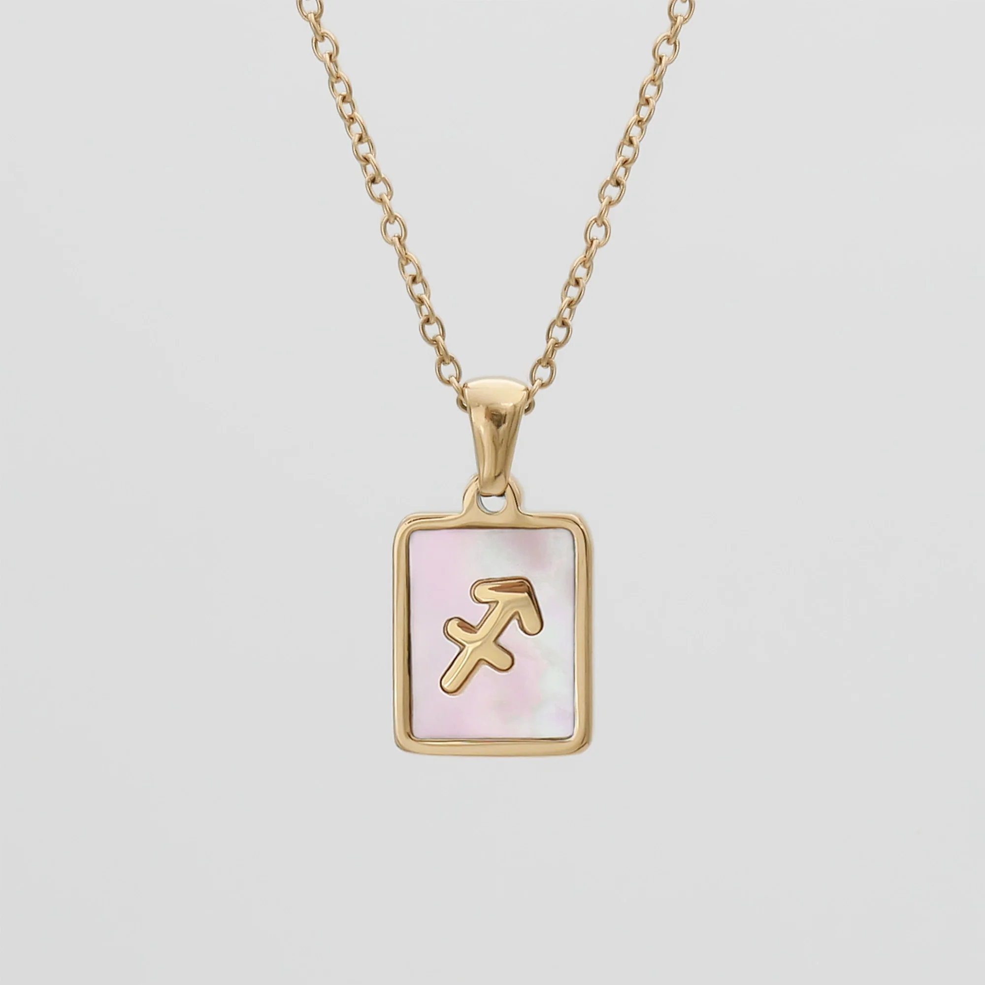 Pink Zodiac Symbol Necklace - Image 9