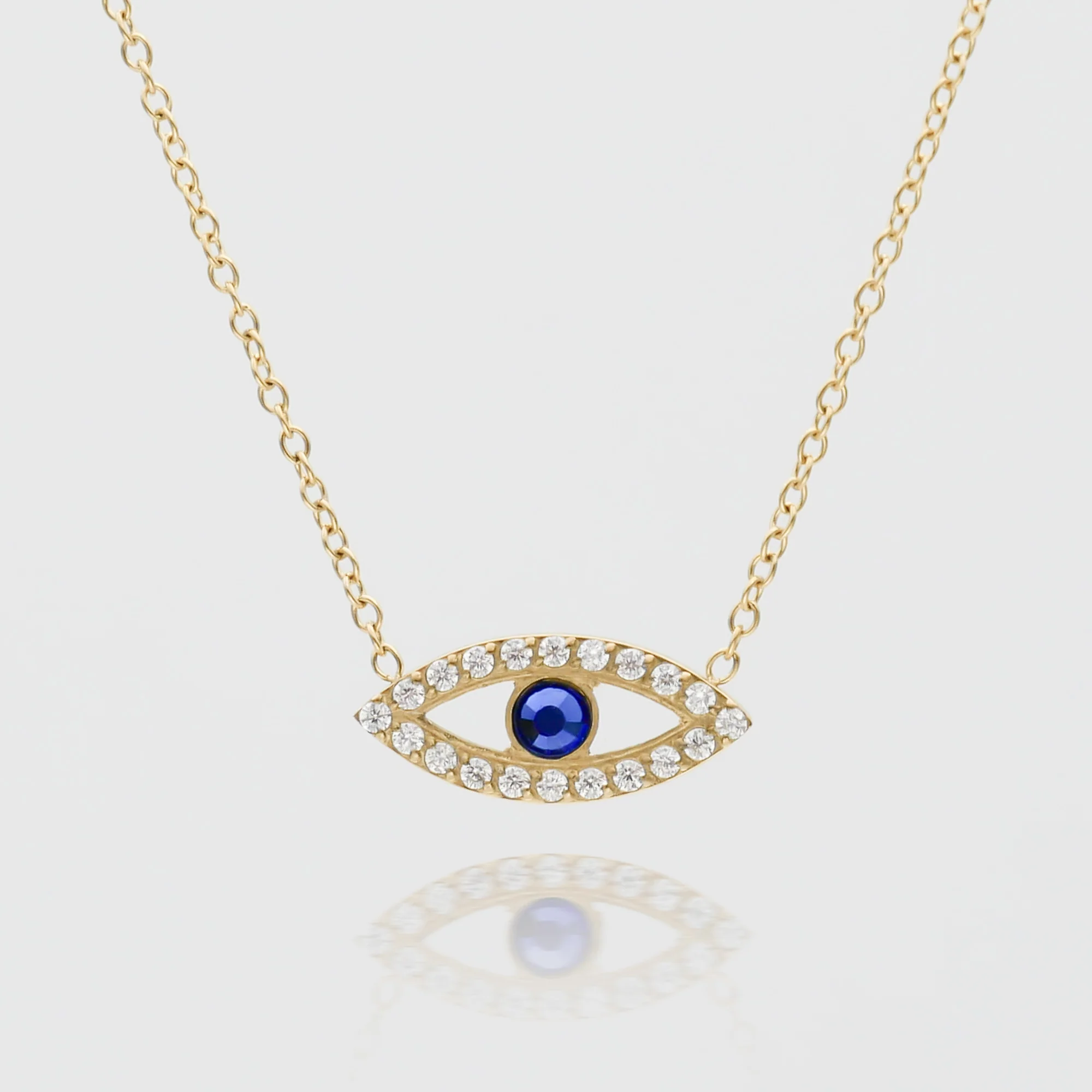 Rhea CZ Eye Necklace - Image 2