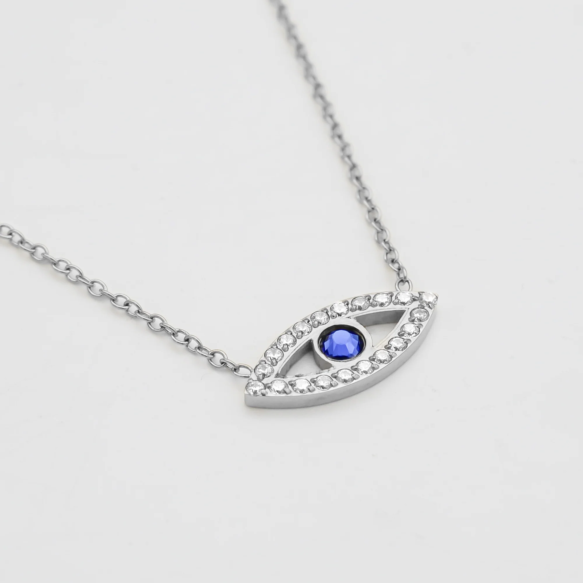 Rhea CZ Eye Necklace - Image 8