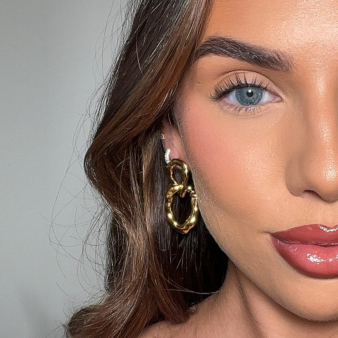 Ria Link Drop Earrings - Image 2