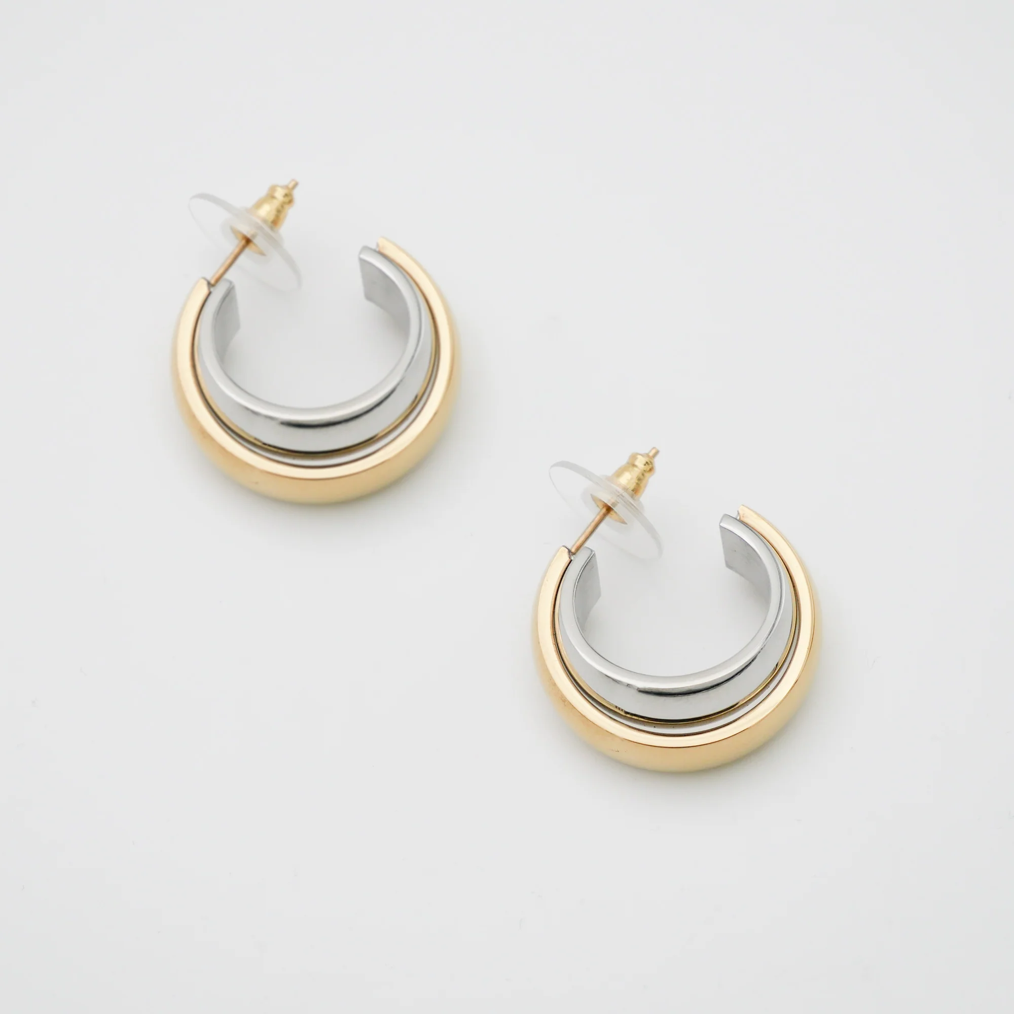Rina Two Tone Earrings - Image 4