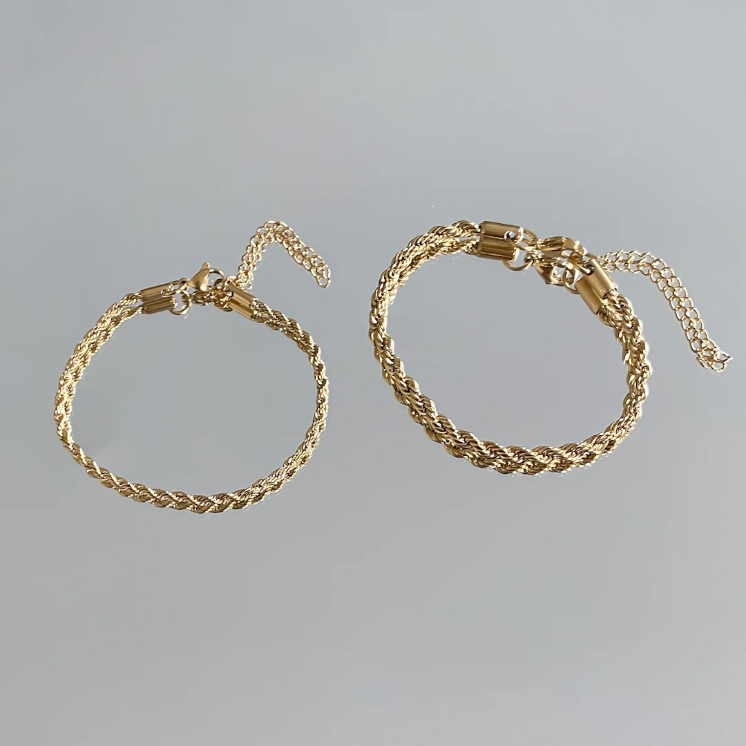 Rope Chain Anklet | Gold - Image 6