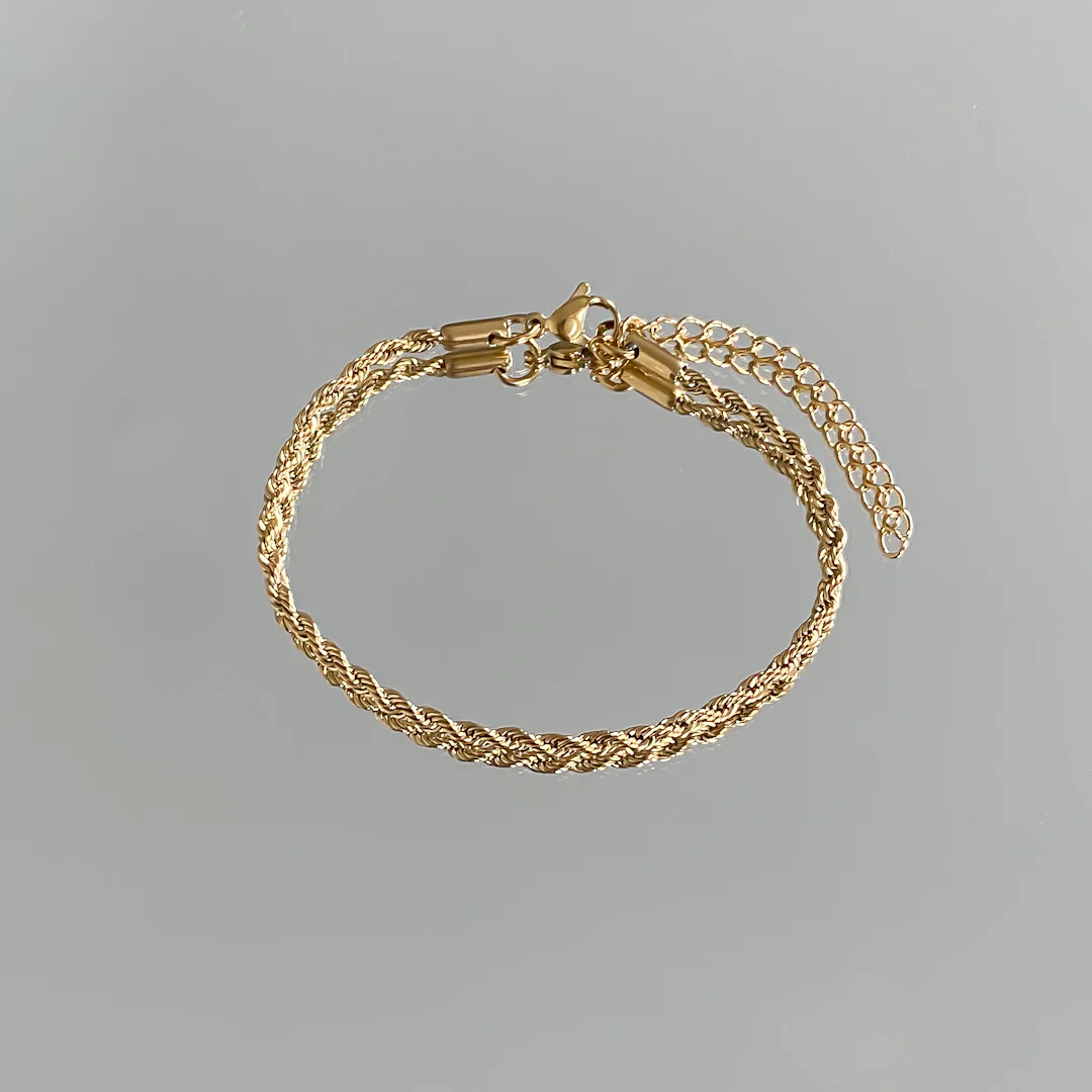 Rope Chain Anklet | Gold - Image 7