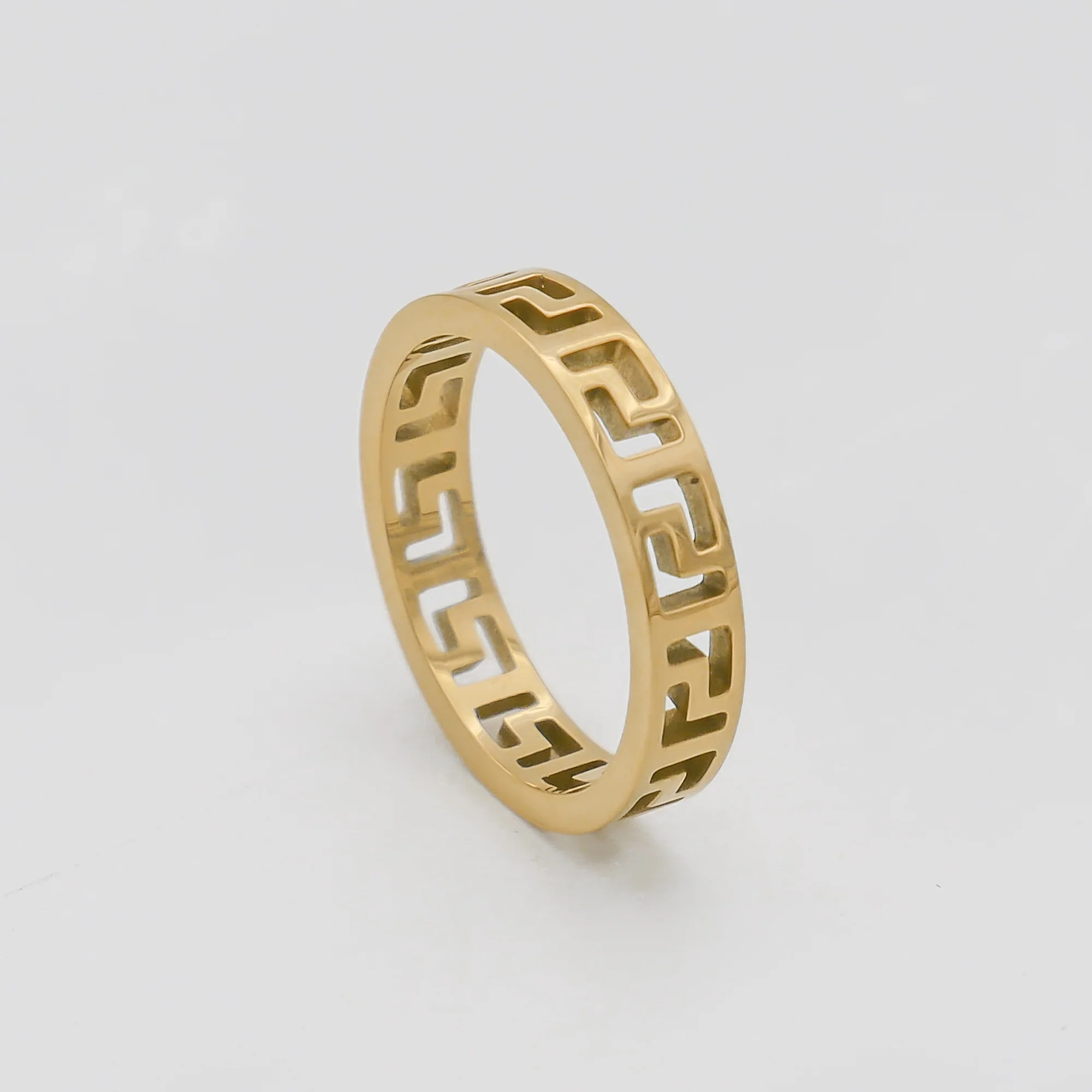 Rue Greek Key Ring - Image 3