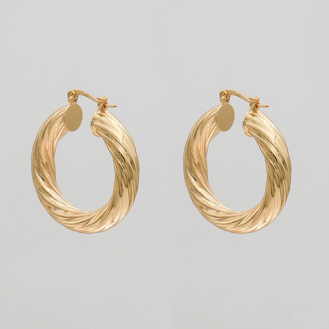 Sara Thick Hoops - Image 3
