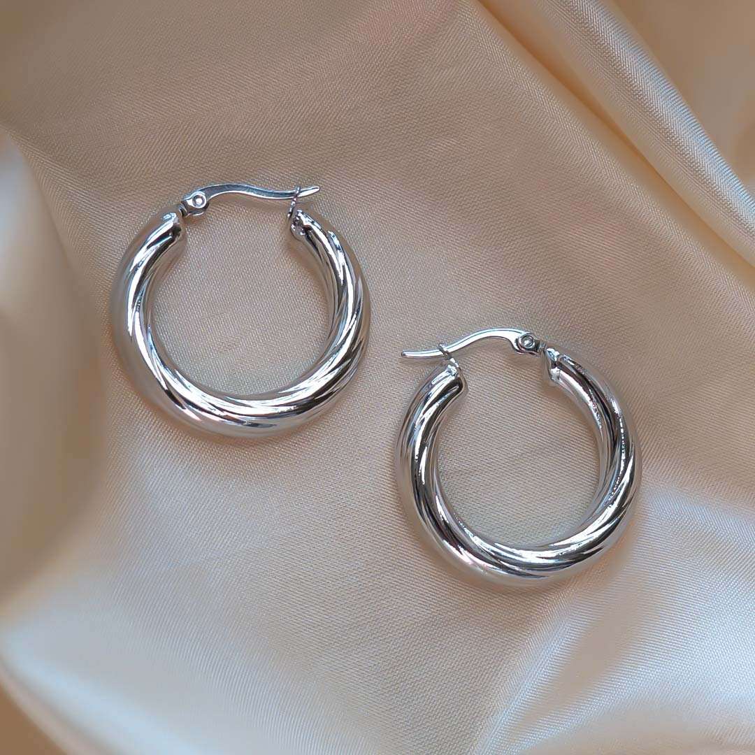 Sara Thick Hoops - Image 4