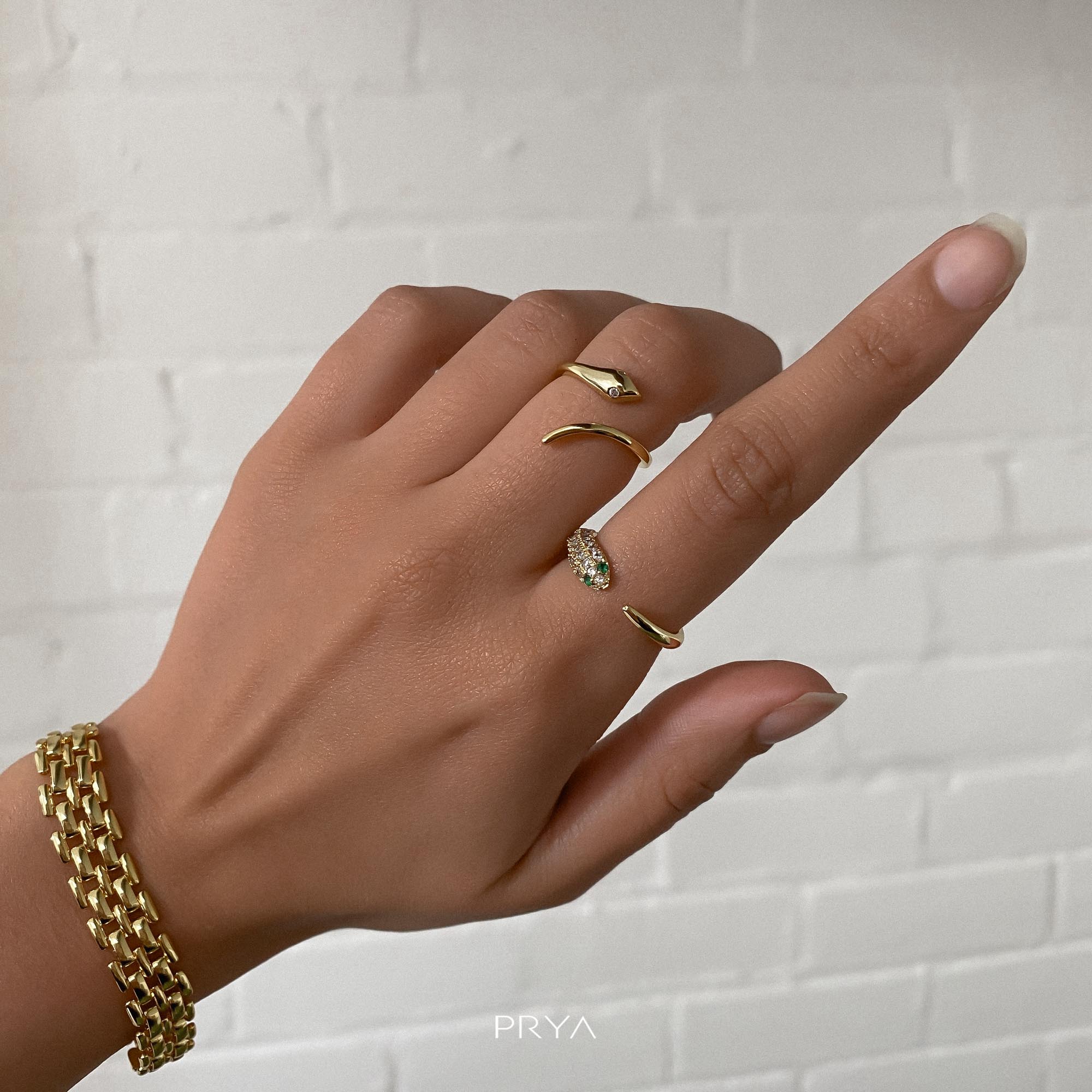 Savannah Adjustable Snake Ring - Image 2