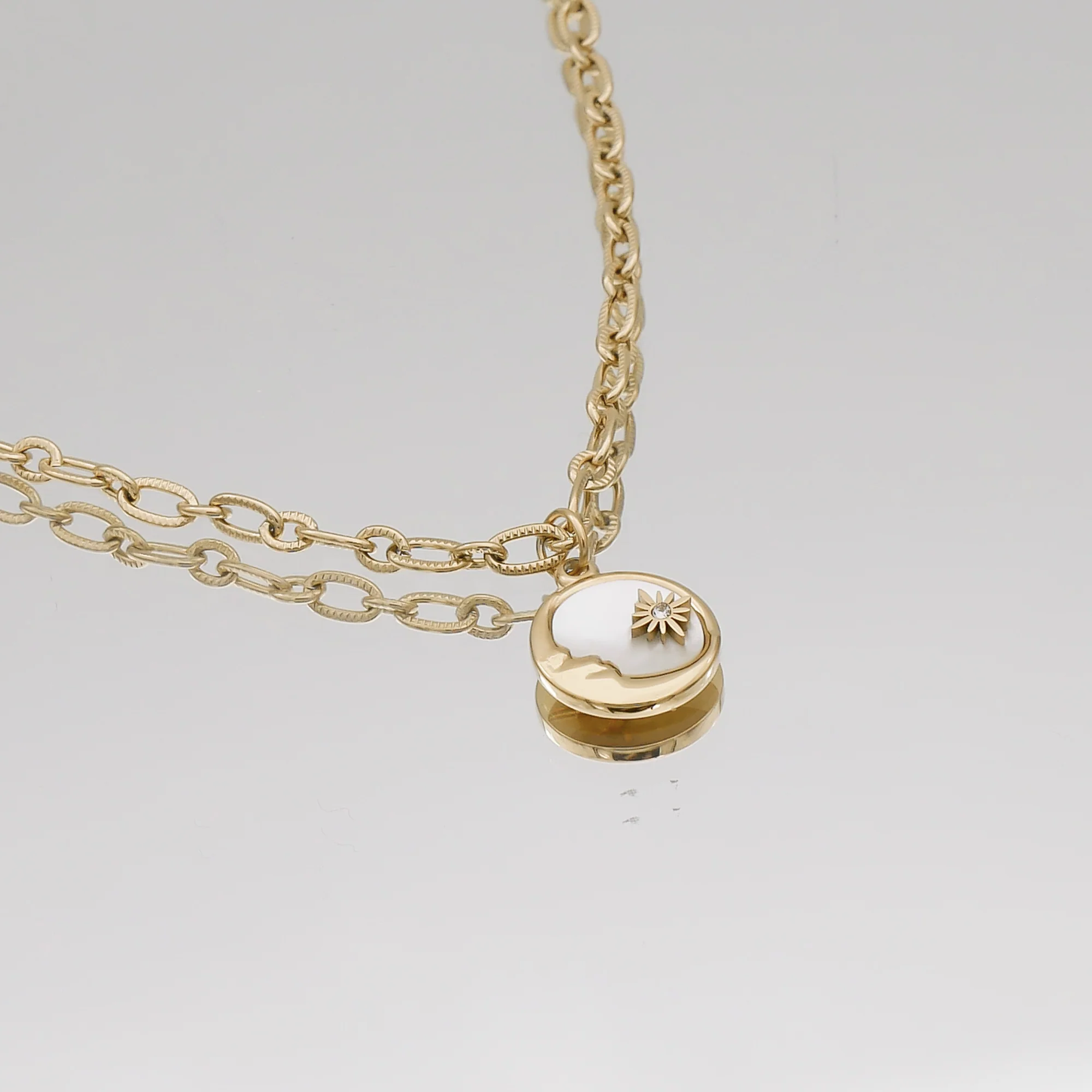Selene Opal Moon Necklace - Image 2