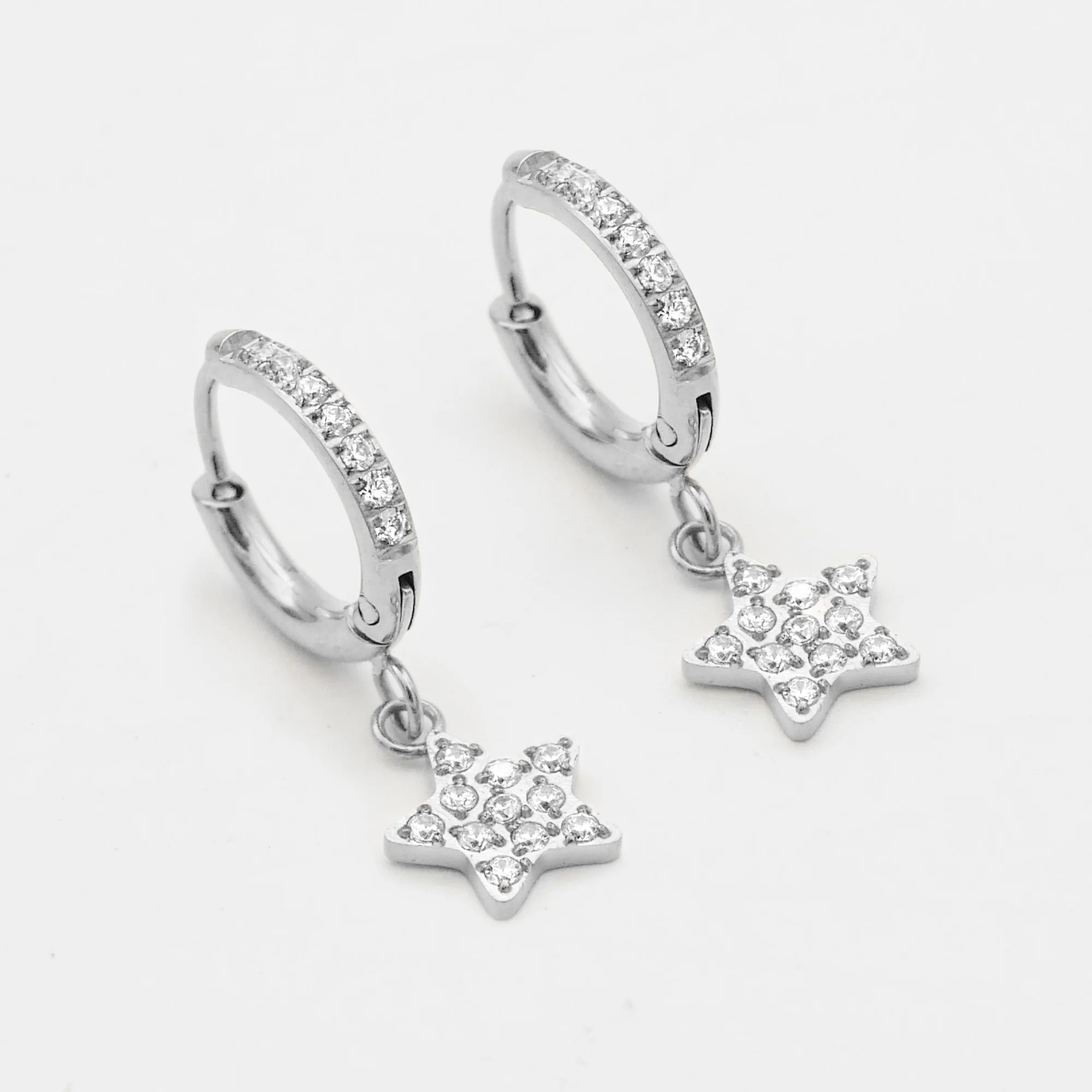 Seren Star Huggie Earrings - Image 4