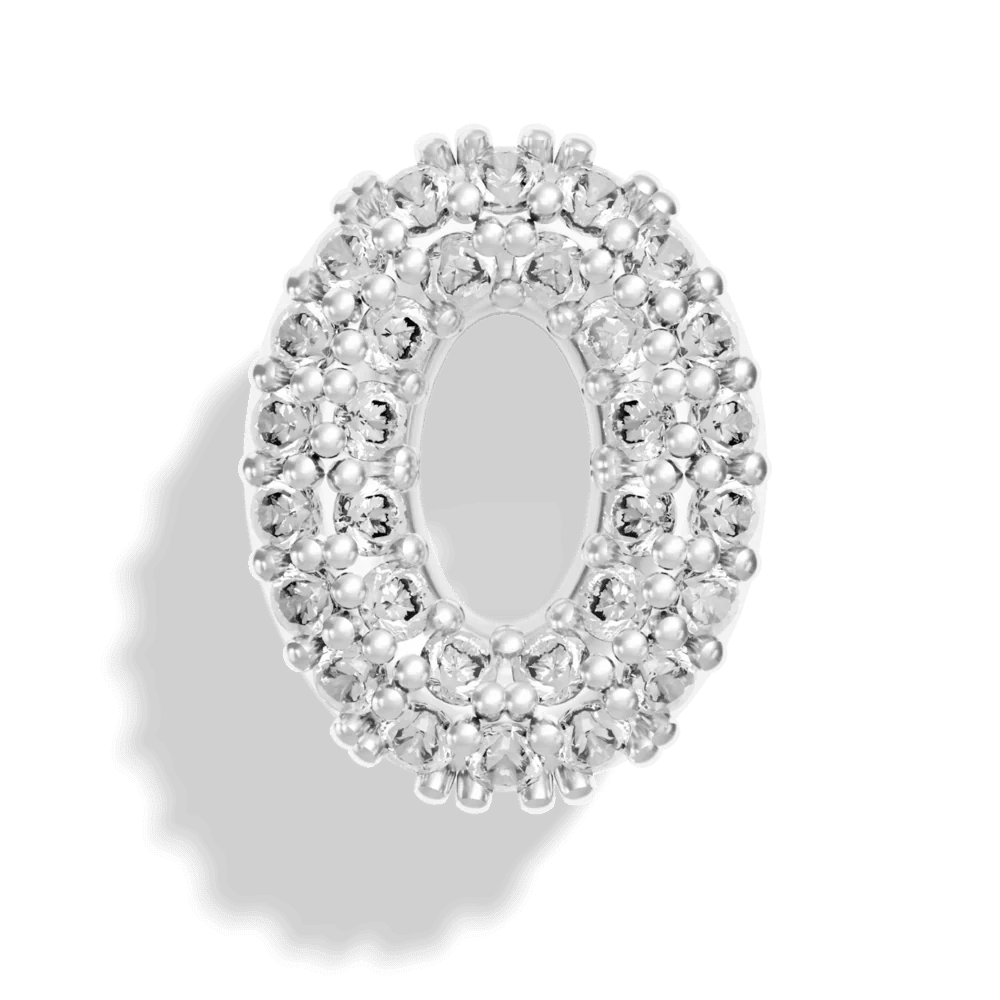 Silver Pave Bubble Letter Charms - Image 17
